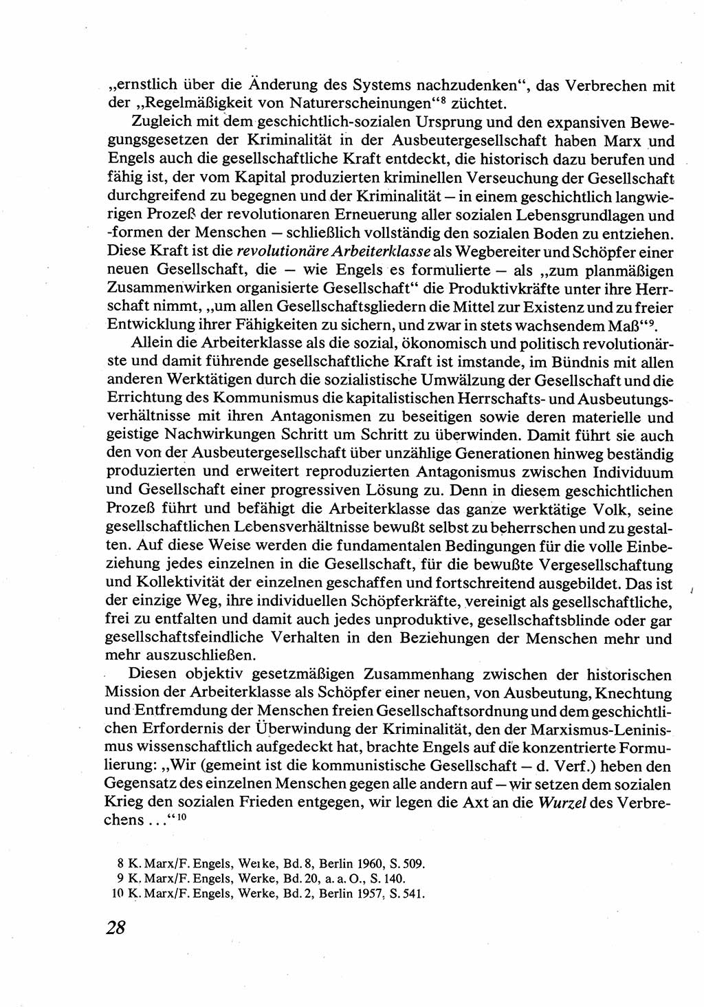 Strafrecht [Deutsche Demokratische Republik (DDR)], Allgemeiner Teil, Lehrbuch 1976, Seite 28 (Strafr. DDR AT Lb. 1976, S. 28)