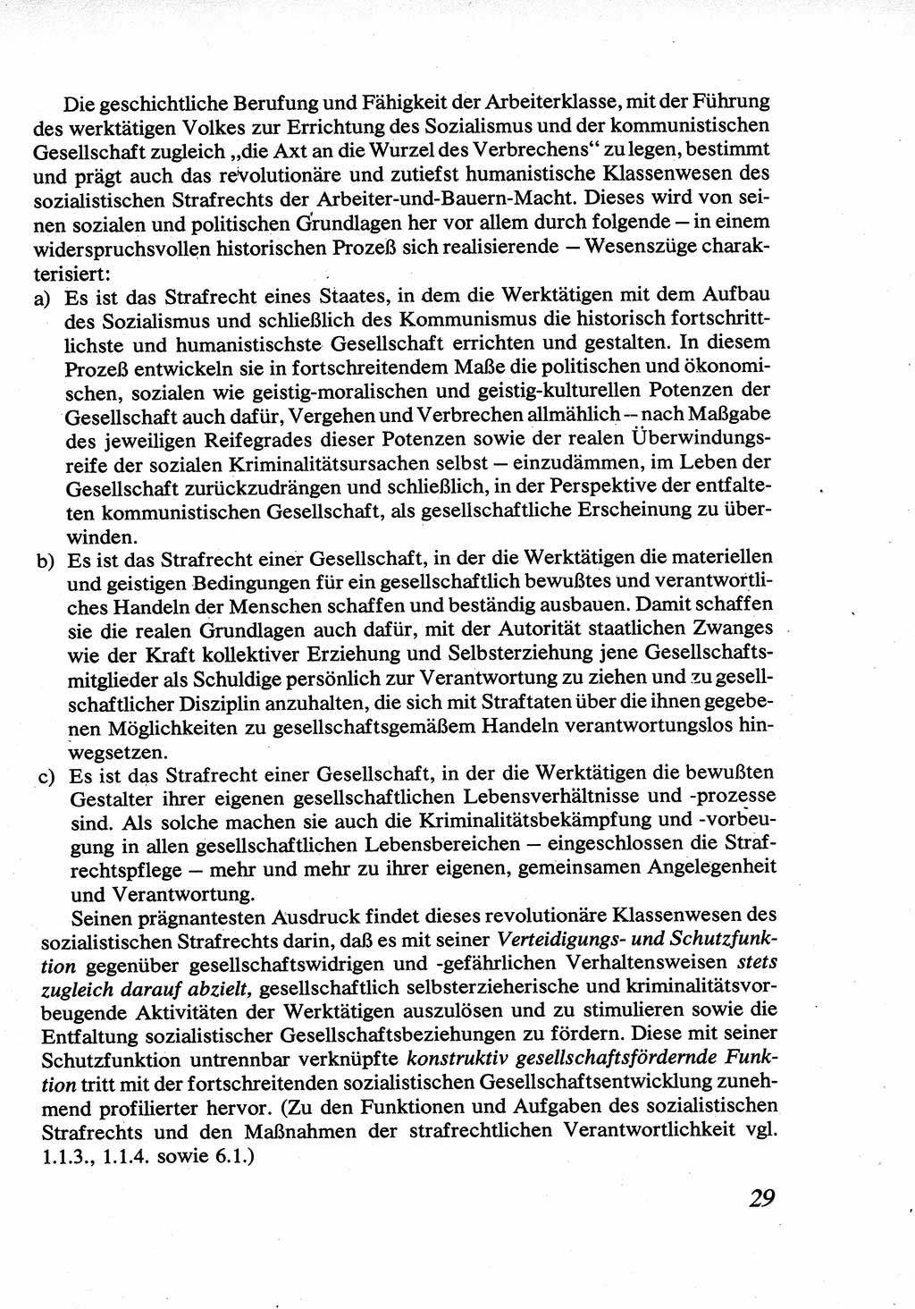 Strafrecht [Deutsche Demokratische Republik (DDR)], Allgemeiner Teil, Lehrbuch 1976, Seite 29 (Strafr. DDR AT Lb. 1976, S. 29)