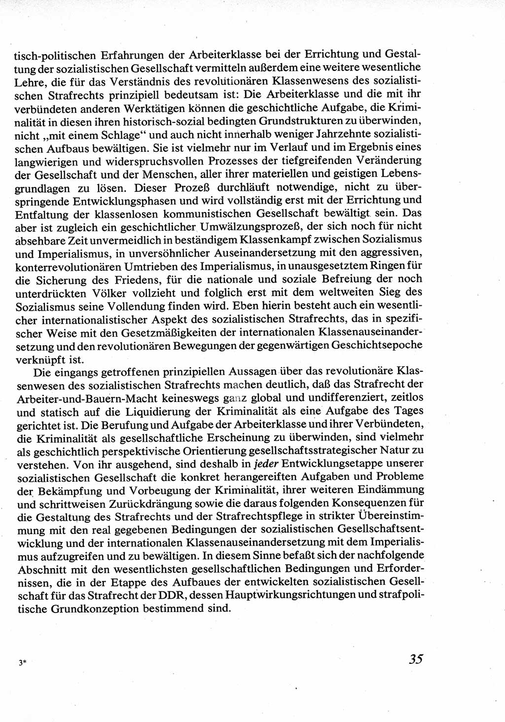 Strafrecht [Deutsche Demokratische Republik (DDR)], Allgemeiner Teil, Lehrbuch 1976, Seite 35 (Strafr. DDR AT Lb. 1976, S. 35)