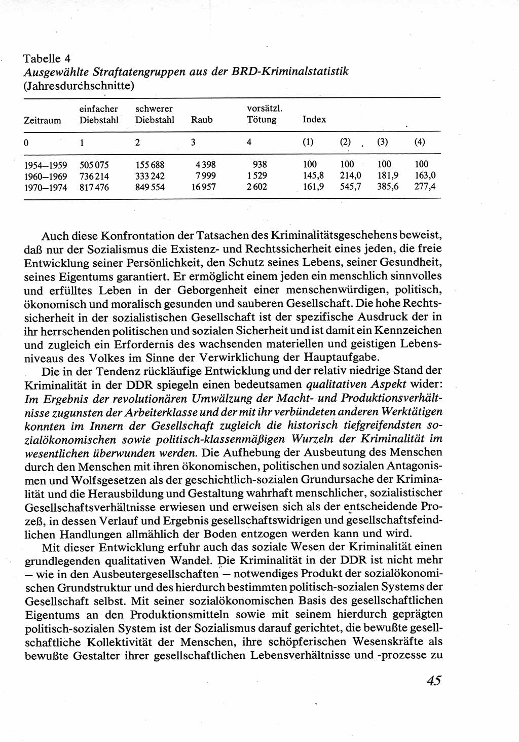 Strafrecht [Deutsche Demokratische Republik (DDR)], Allgemeiner Teil, Lehrbuch 1976, Seite 45 (Strafr. DDR AT Lb. 1976, S. 45)