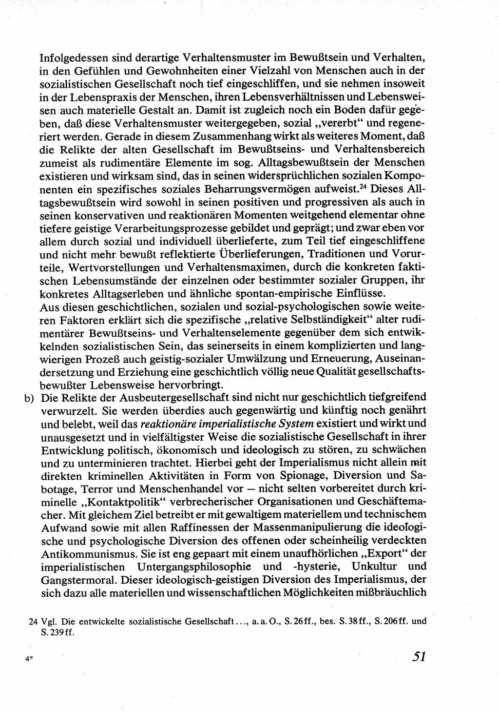 Strafrecht [Deutsche Demokratische Republik (DDR)], Allgemeiner Teil, Lehrbuch 1976, Seite 51 (Strafr. DDR AT Lb. 1976, S. 51)