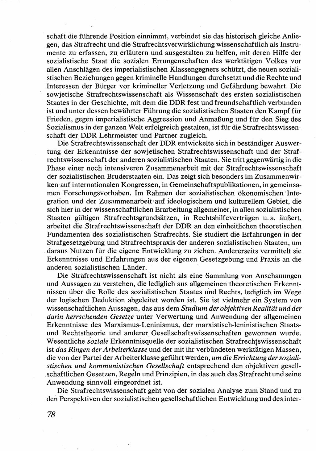 Strafrecht [Deutsche Demokratische Republik (DDR)], Allgemeiner Teil, Lehrbuch 1976, Seite 78 (Strafr. DDR AT Lb. 1976, S. 78)