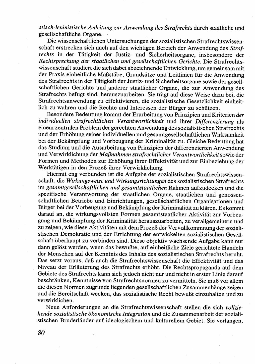 Strafrecht [Deutsche Demokratische Republik (DDR)], Allgemeiner Teil, Lehrbuch 1976, Seite 80 (Strafr. DDR AT Lb. 1976, S. 80)