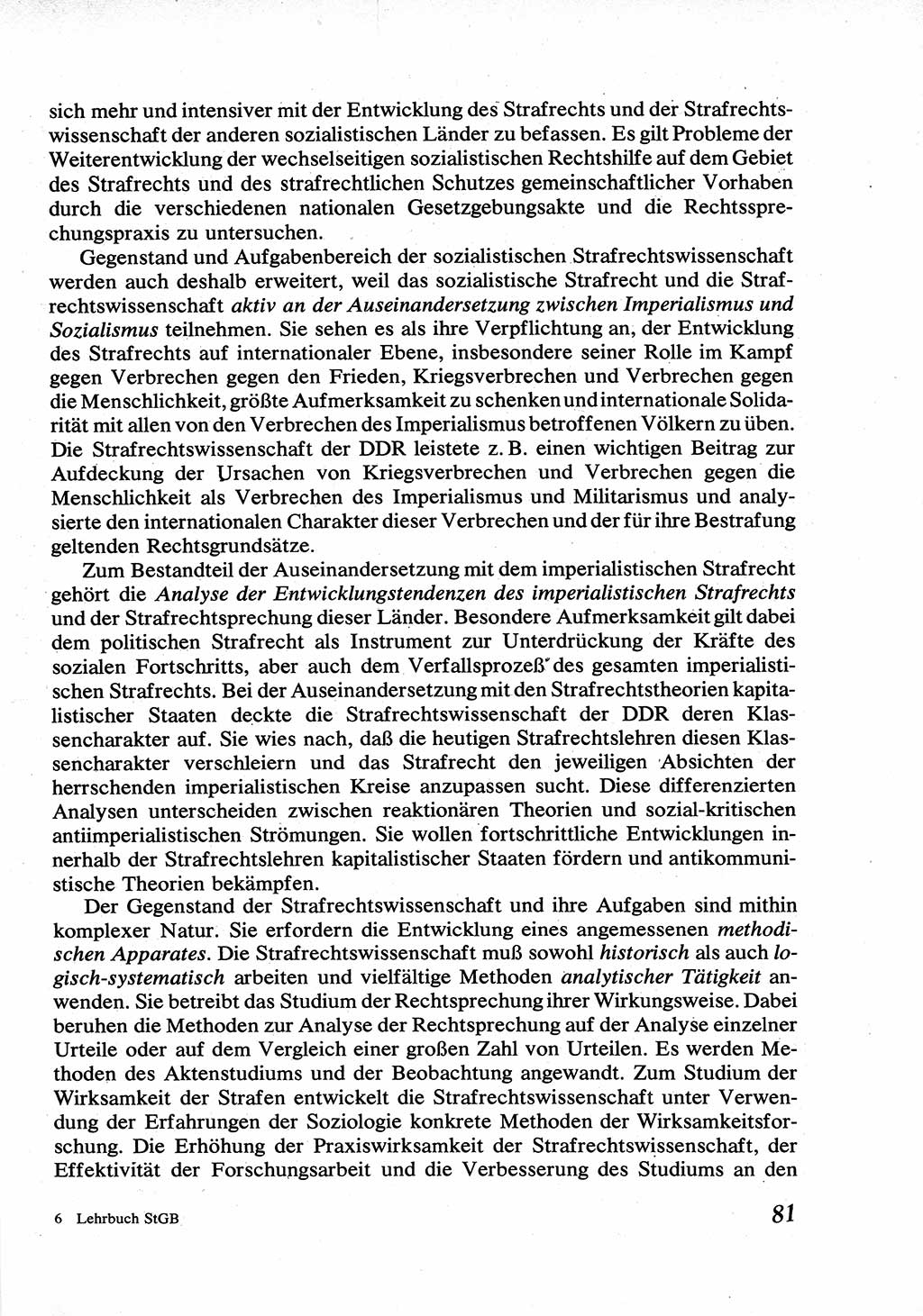 Strafrecht [Deutsche Demokratische Republik (DDR)], Allgemeiner Teil, Lehrbuch 1976, Seite 81 (Strafr. DDR AT Lb. 1976, S. 81)