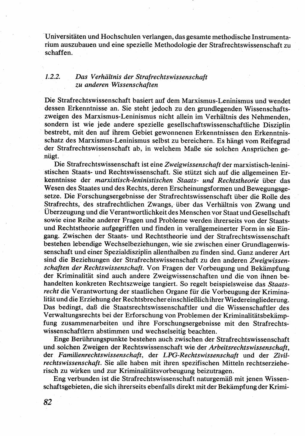 Strafrecht [Deutsche Demokratische Republik (DDR)], Allgemeiner Teil, Lehrbuch 1976, Seite 82 (Strafr. DDR AT Lb. 1976, S. 82)