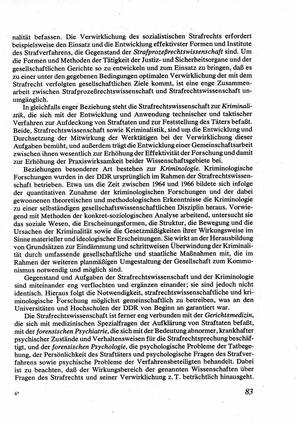 Strafrecht [Deutsche Demokratische Republik (DDR)], Allgemeiner Teil, Lehrbuch 1976, Seite 83 (Strafr. DDR AT Lb. 1976, S. 83)