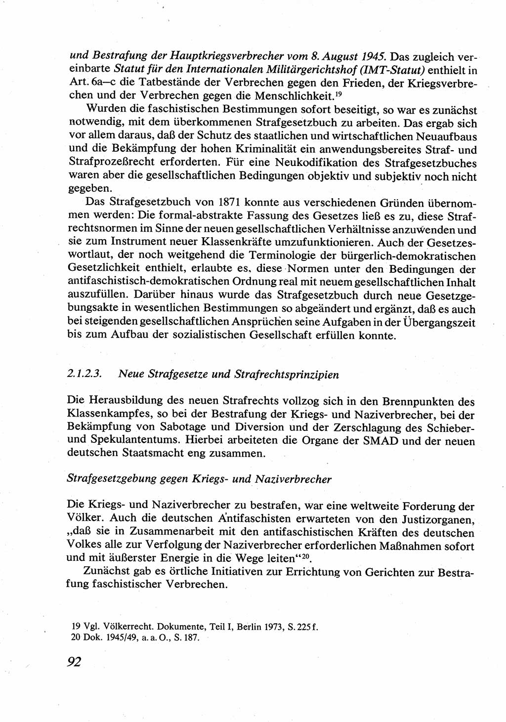 Strafrecht [Deutsche Demokratische Republik (DDR)], Allgemeiner Teil, Lehrbuch 1976, Seite 92 (Strafr. DDR AT Lb. 1976, S. 92)