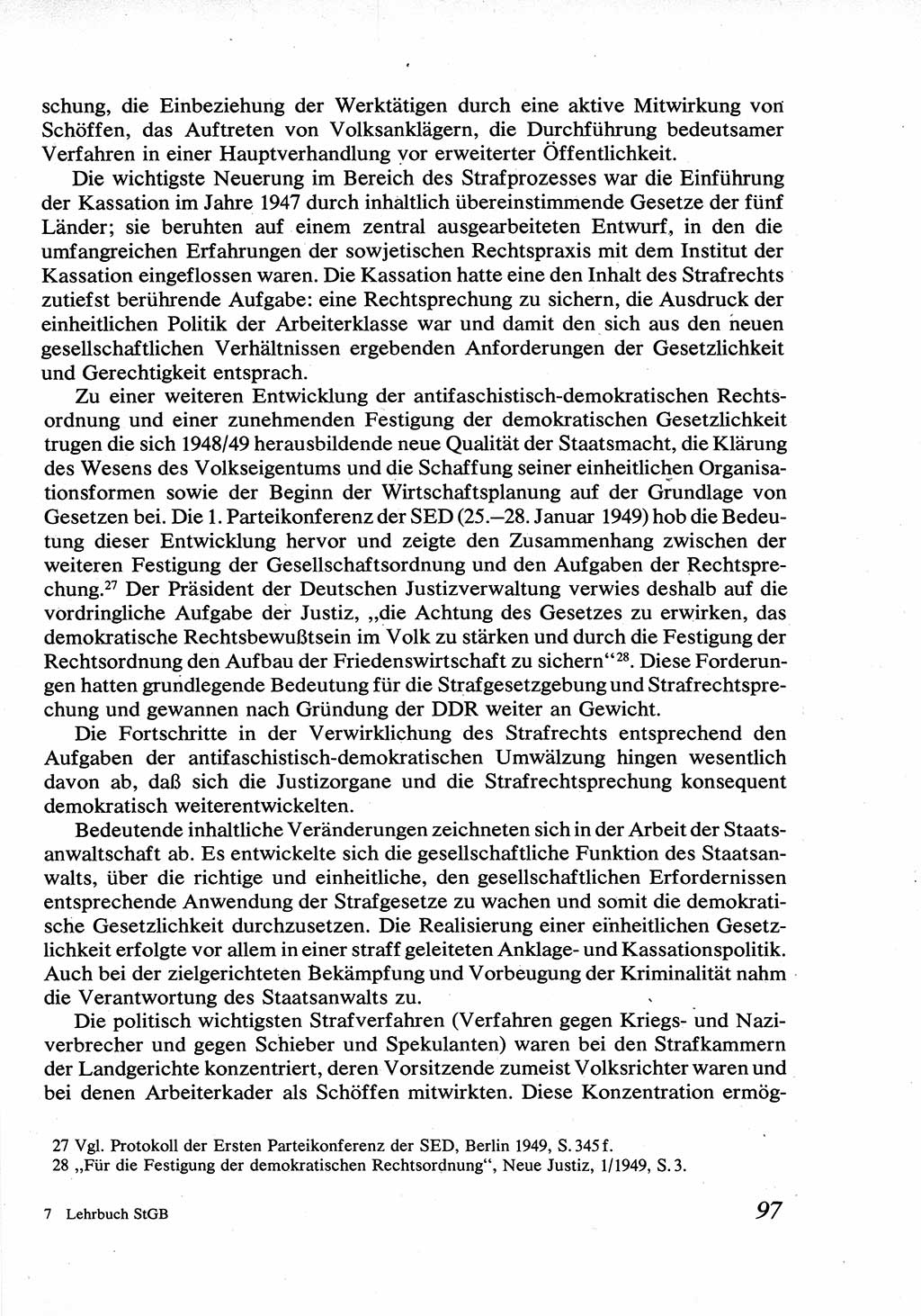 Strafrecht [Deutsche Demokratische Republik (DDR)], Allgemeiner Teil, Lehrbuch 1976, Seite 97 (Strafr. DDR AT Lb. 1976, S. 97)