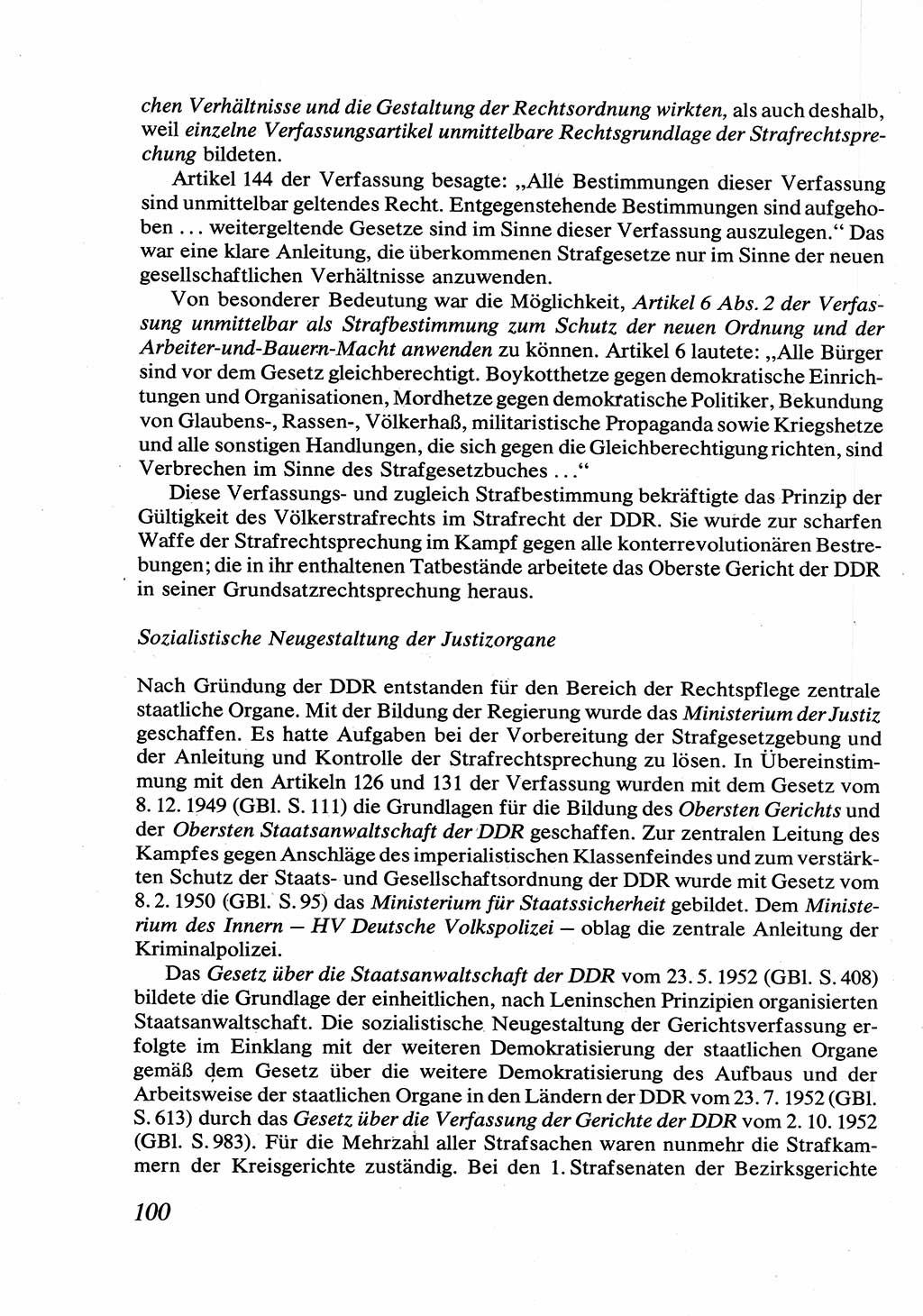 Strafrecht [Deutsche Demokratische Republik (DDR)], Allgemeiner Teil, Lehrbuch 1976, Seite 100 (Strafr. DDR AT Lb. 1976, S. 100)