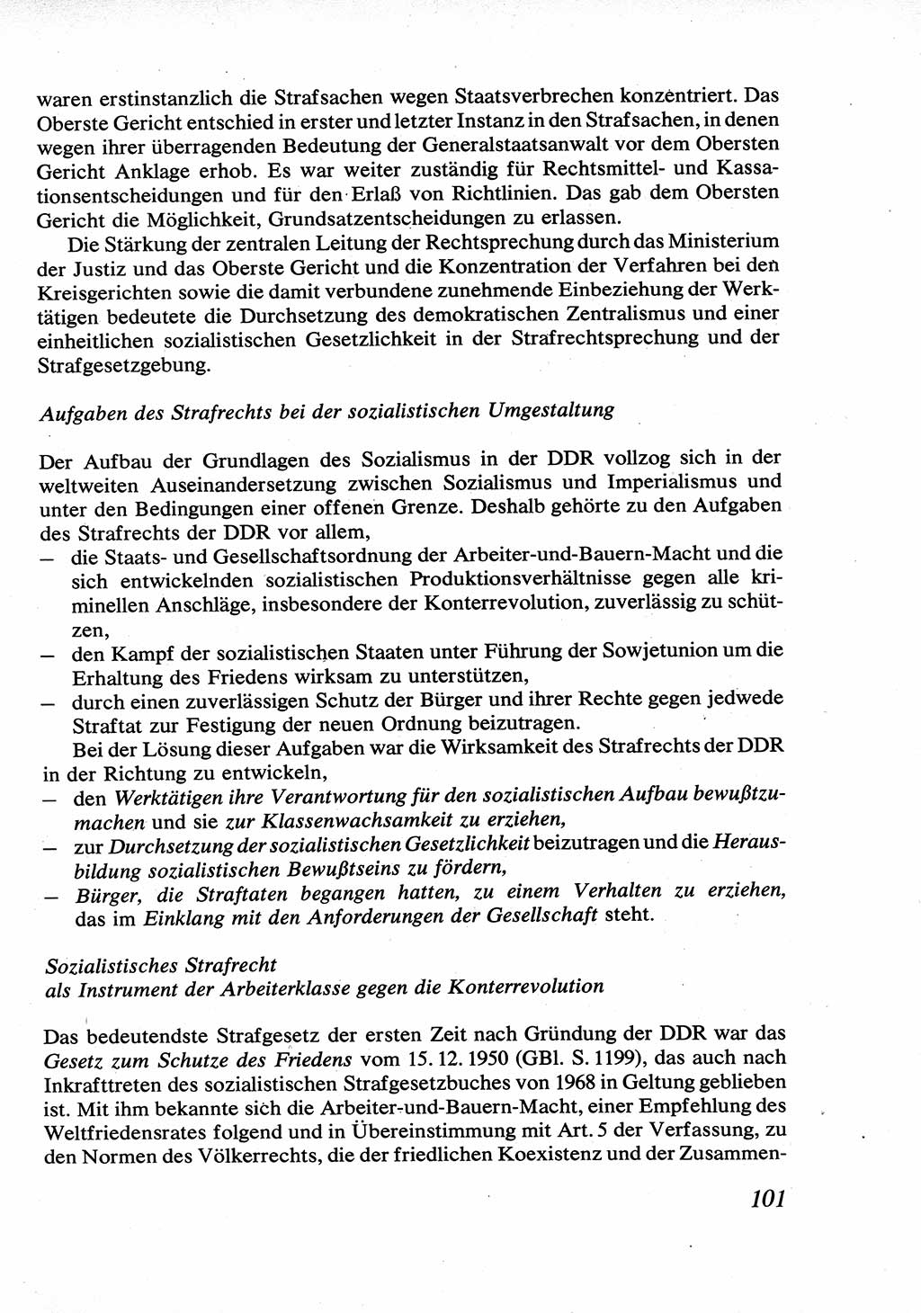 Strafrecht [Deutsche Demokratische Republik (DDR)], Allgemeiner Teil, Lehrbuch 1976, Seite 101 (Strafr. DDR AT Lb. 1976, S. 101)
