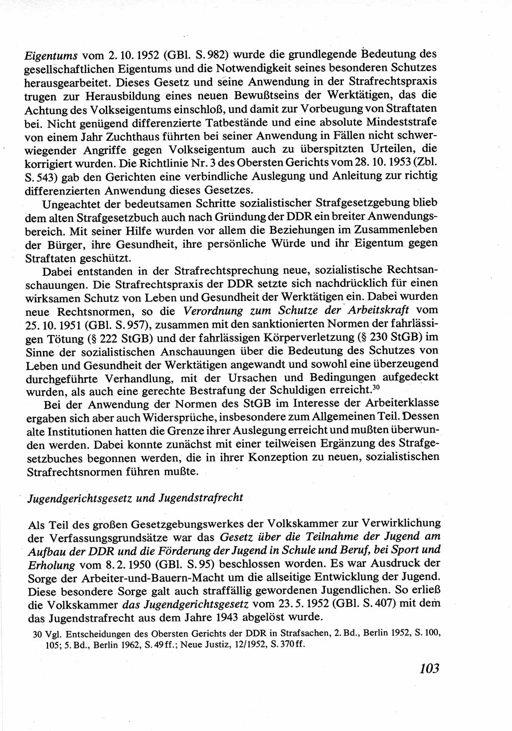 Strafrecht [Deutsche Demokratische Republik (DDR)], Allgemeiner Teil, Lehrbuch 1976, Seite 103 (Strafr. DDR AT Lb. 1976, S. 103)