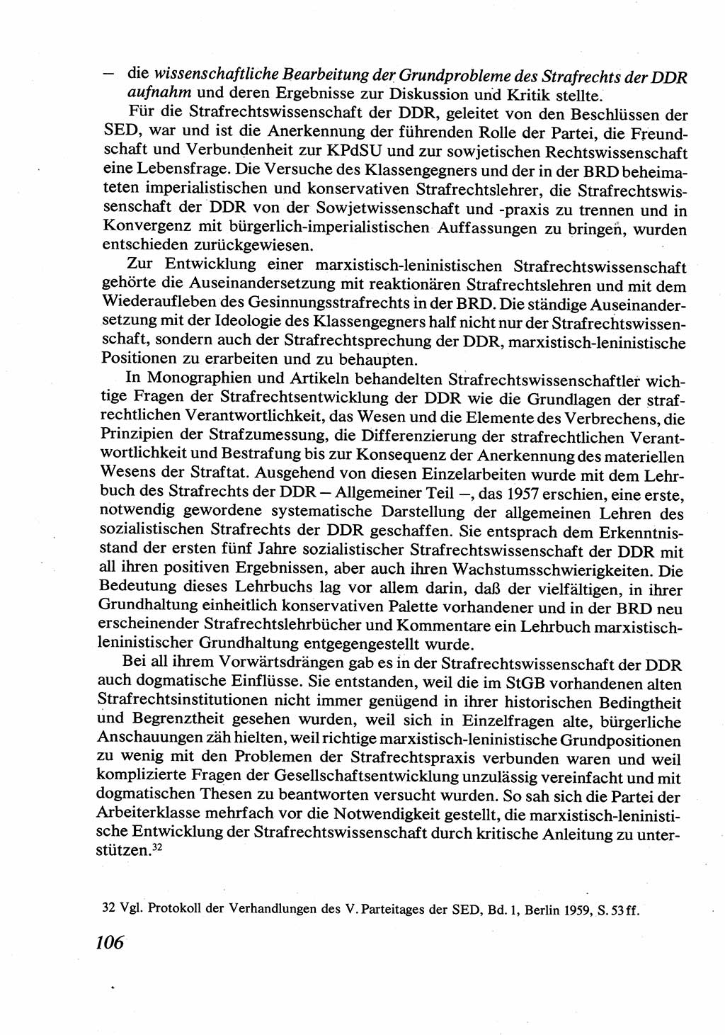 Strafrecht [Deutsche Demokratische Republik (DDR)], Allgemeiner Teil, Lehrbuch 1976, Seite 106 (Strafr. DDR AT Lb. 1976, S. 106)