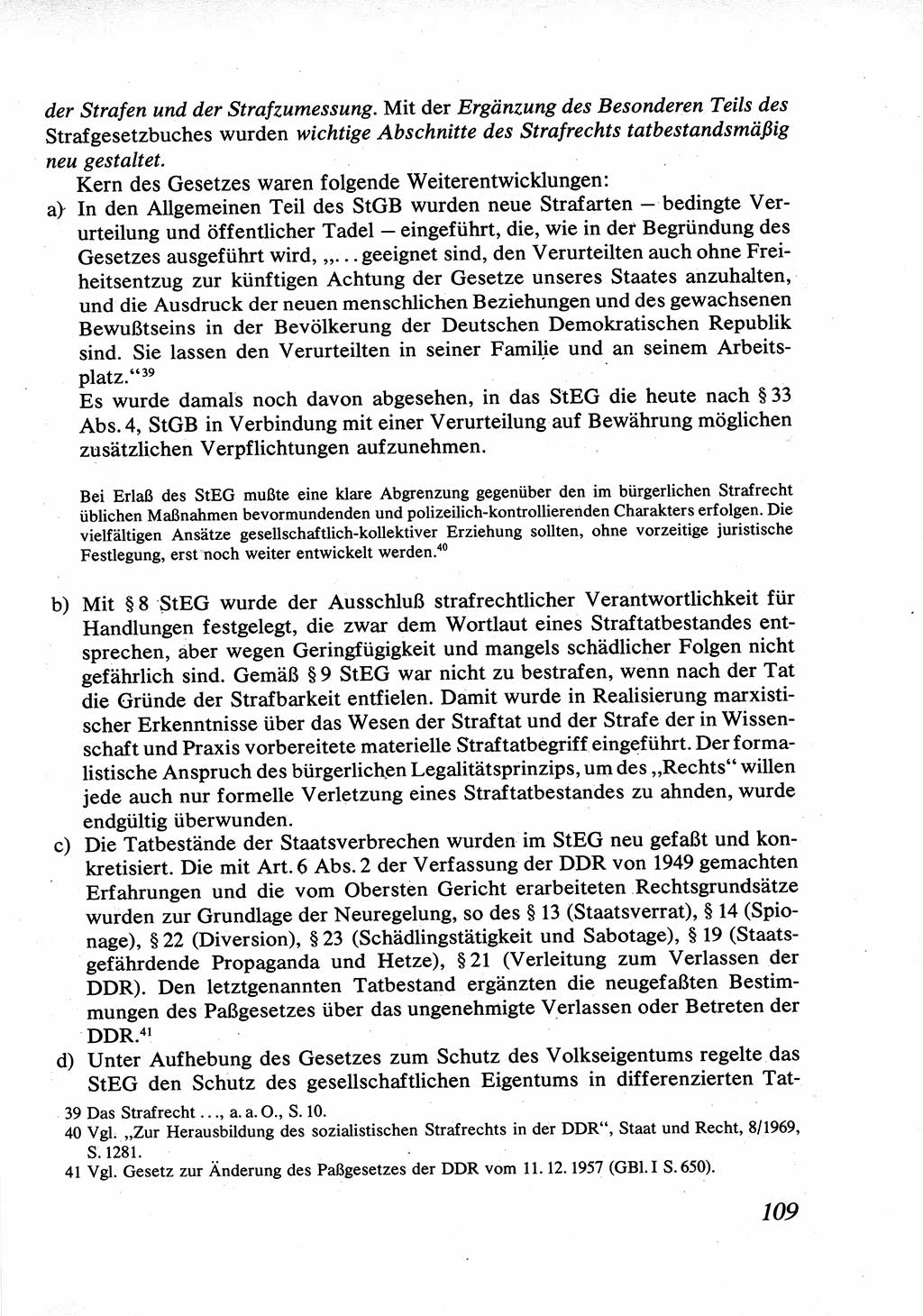 Strafrecht [Deutsche Demokratische Republik (DDR)], Allgemeiner Teil, Lehrbuch 1976, Seite 109 (Strafr. DDR AT Lb. 1976, S. 109)