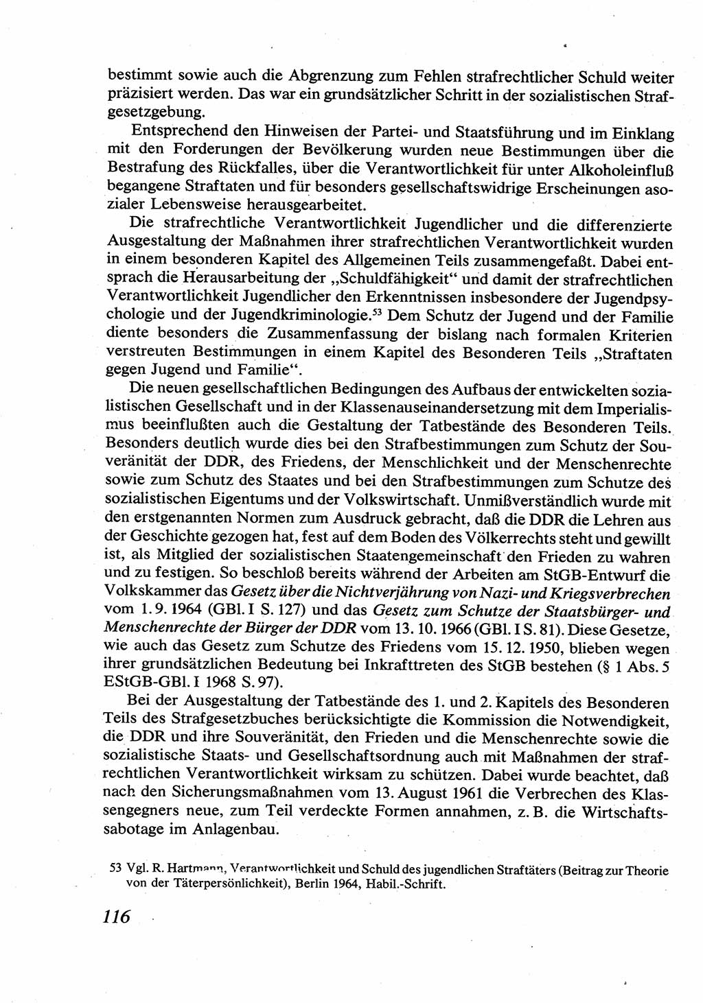 Strafrecht [Deutsche Demokratische Republik (DDR)], Allgemeiner Teil, Lehrbuch 1976, Seite 116 (Strafr. DDR AT Lb. 1976, S. 116)
