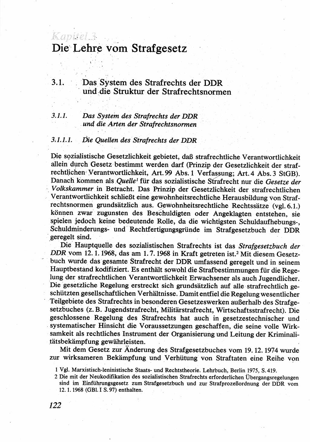Strafrecht [Deutsche Demokratische Republik (DDR)], Allgemeiner Teil, Lehrbuch 1976, Seite 122 (Strafr. DDR AT Lb. 1976, S. 122)