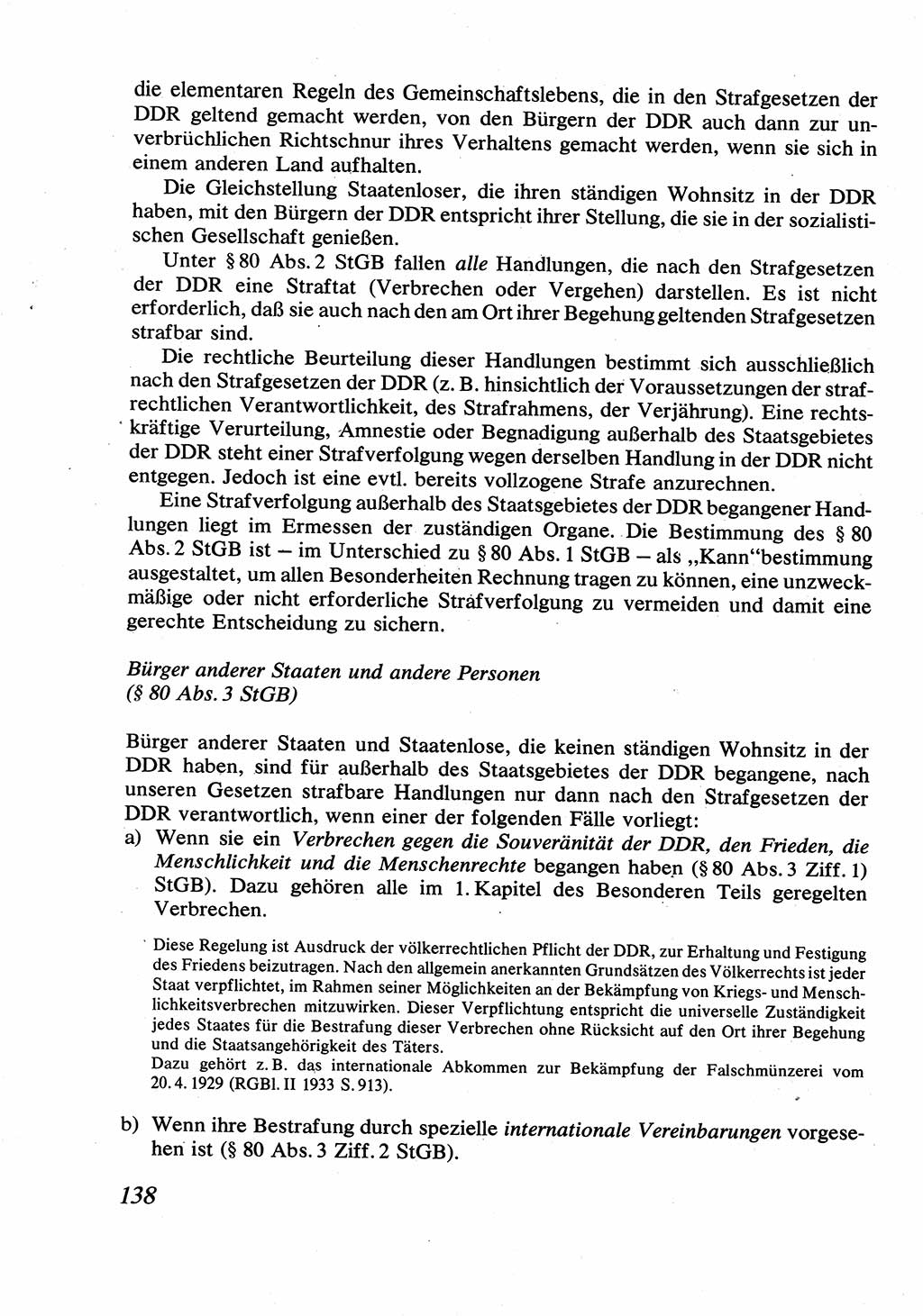 Strafrecht [Deutsche Demokratische Republik (DDR)], Allgemeiner Teil, Lehrbuch 1976, Seite 138 (Strafr. DDR AT Lb. 1976, S. 138)