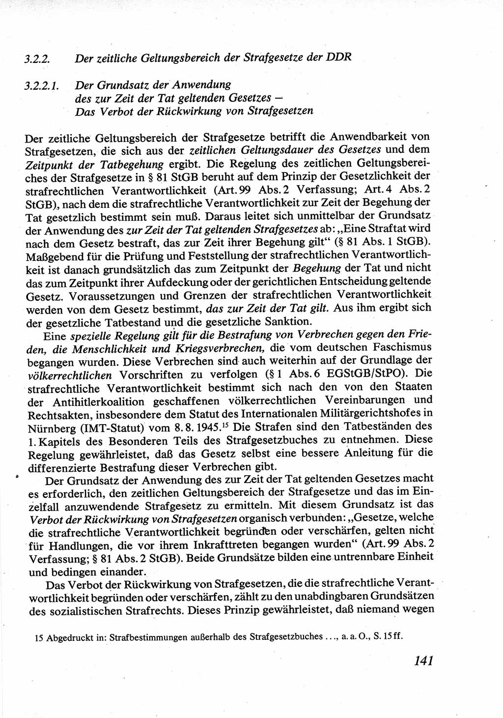 Strafrecht [Deutsche Demokratische Republik (DDR)], Allgemeiner Teil, Lehrbuch 1976, Seite 141 (Strafr. DDR AT Lb. 1976, S. 141)
