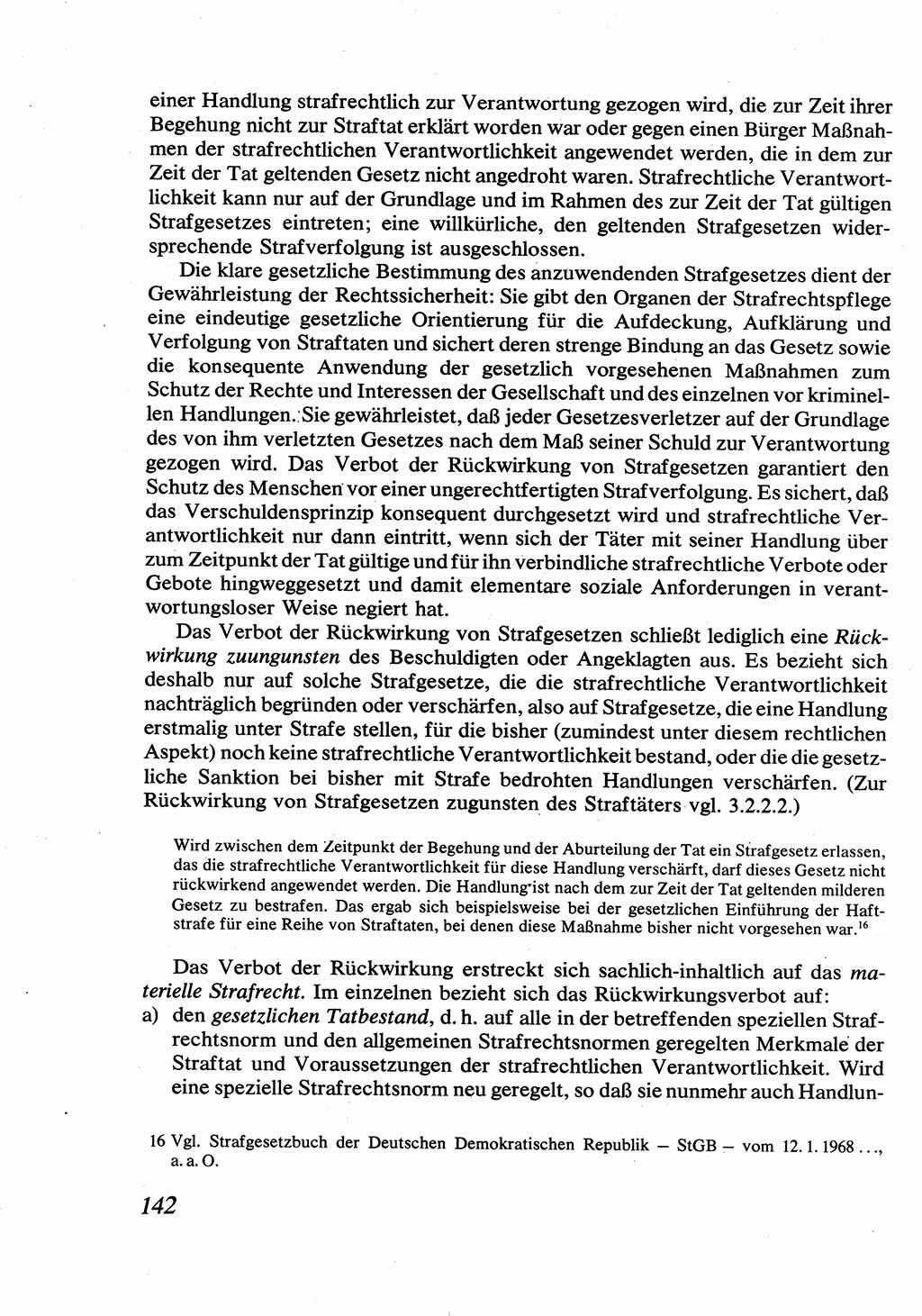 Strafrecht [Deutsche Demokratische Republik (DDR)], Allgemeiner Teil, Lehrbuch 1976, Seite 142 (Strafr. DDR AT Lb. 1976, S. 142)