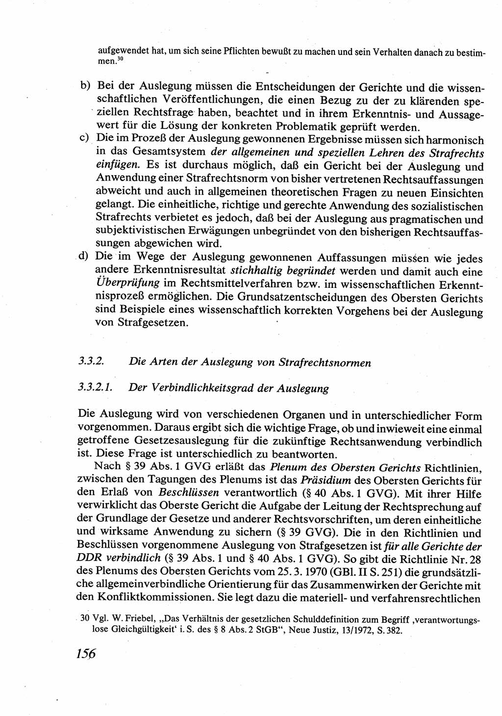 Strafrecht [Deutsche Demokratische Republik (DDR)], Allgemeiner Teil, Lehrbuch 1976, Seite 156 (Strafr. DDR AT Lb. 1976, S. 156)