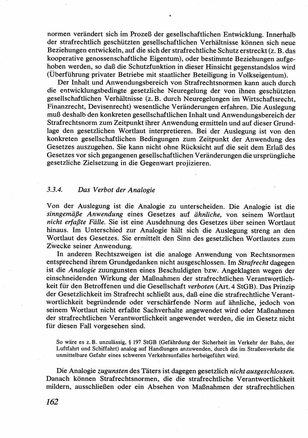 Strafrecht [Deutsche Demokratische Republik (DDR)], Allgemeiner Teil, Lehrbuch 1976, Seite 162 (Strafr. DDR AT Lb. 1976, S. 162)