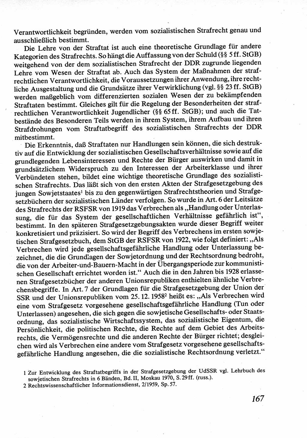 Strafrecht [Deutsche Demokratische Republik (DDR)], Allgemeiner Teil, Lehrbuch 1976, Seite 167 (Strafr. DDR AT Lb. 1976, S. 167)