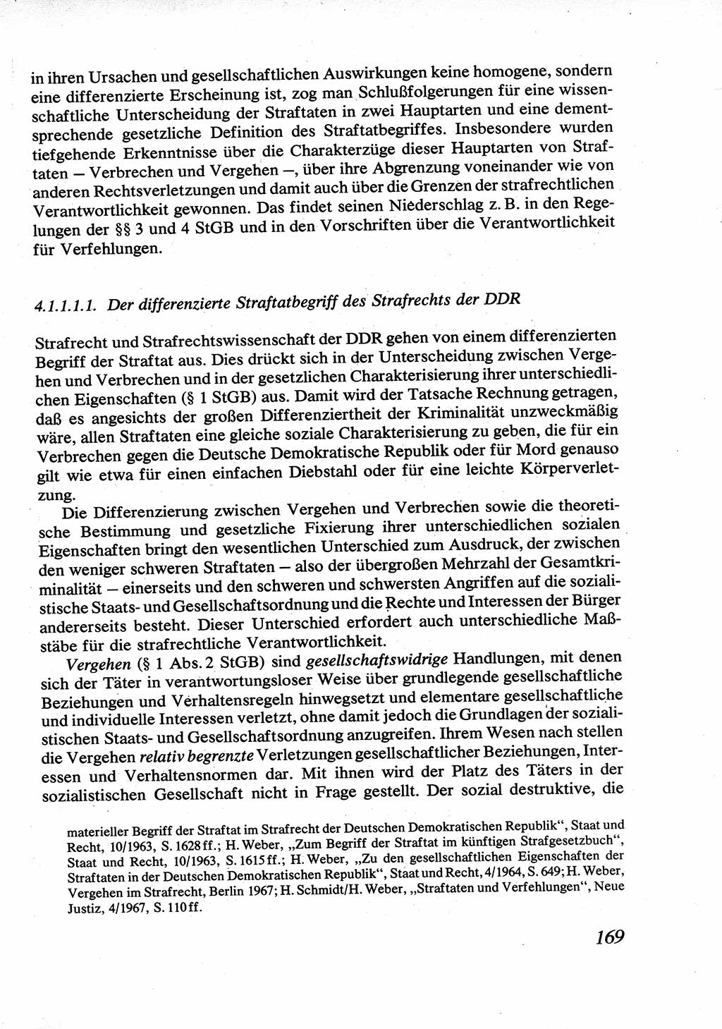 Strafrecht [Deutsche Demokratische Republik (DDR)], Allgemeiner Teil, Lehrbuch 1976, Seite 169 (Strafr. DDR AT Lb. 1976, S. 169)