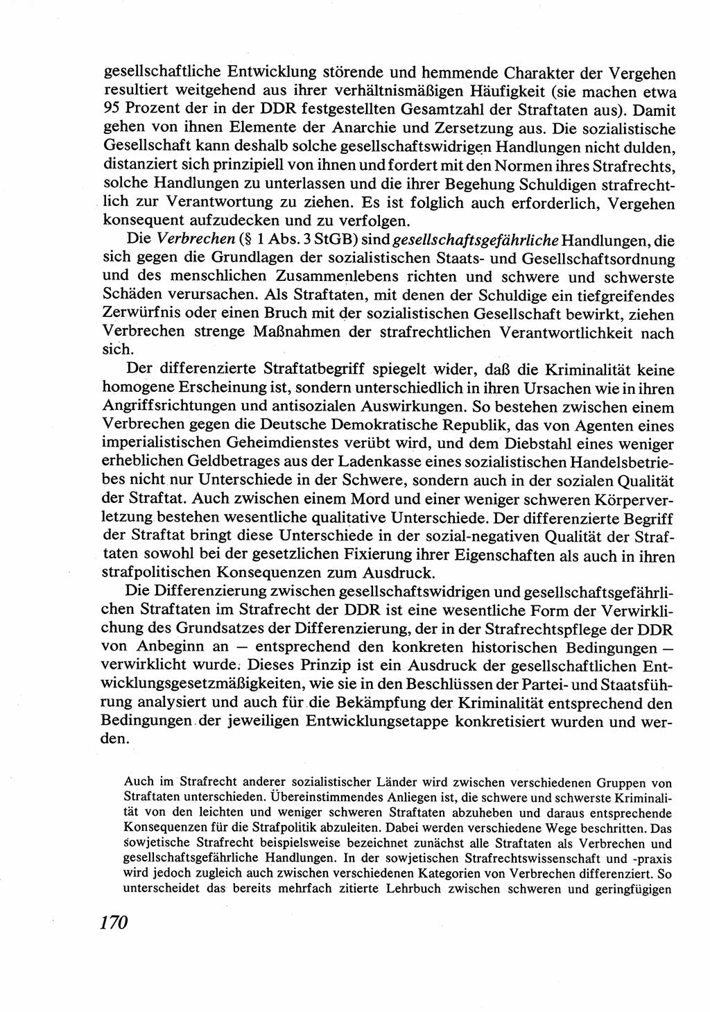 Strafrecht [Deutsche Demokratische Republik (DDR)], Allgemeiner Teil, Lehrbuch 1976, Seite 170 (Strafr. DDR AT Lb. 1976, S. 170)