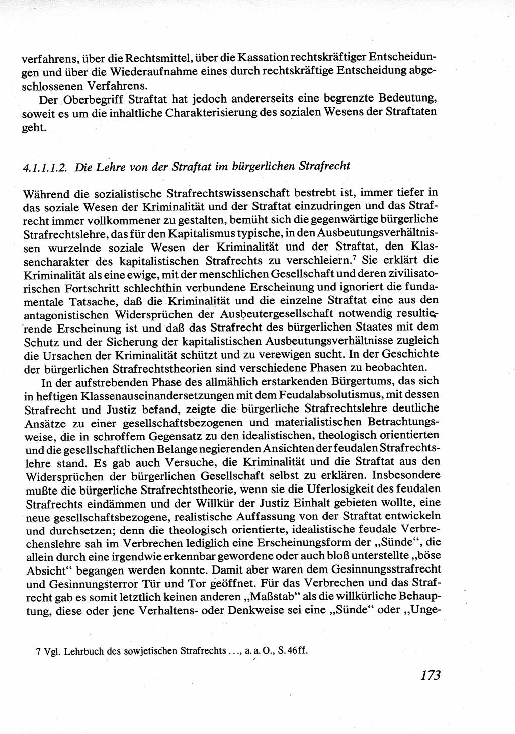 Strafrecht [Deutsche Demokratische Republik (DDR)], Allgemeiner Teil, Lehrbuch 1976, Seite 173 (Strafr. DDR AT Lb. 1976, S. 173)