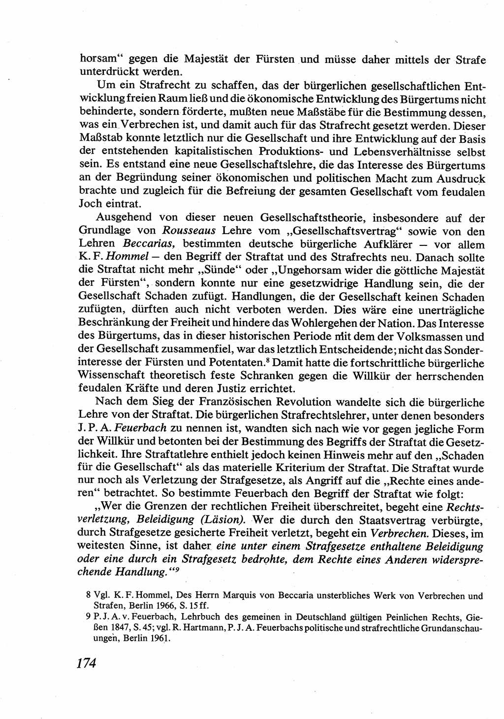 Strafrecht [Deutsche Demokratische Republik (DDR)], Allgemeiner Teil, Lehrbuch 1976, Seite 174 (Strafr. DDR AT Lb. 1976, S. 174)