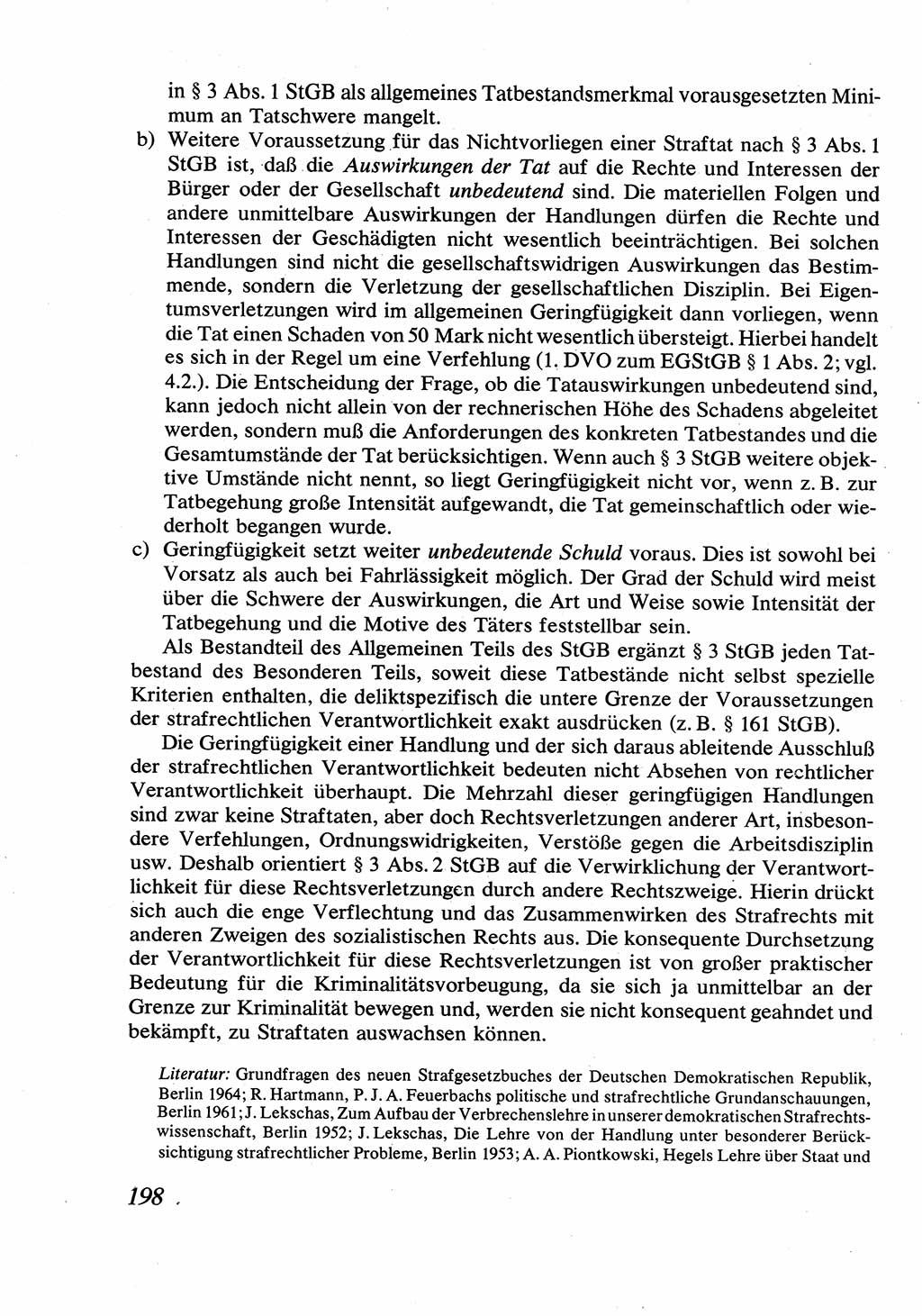 Strafrecht [Deutsche Demokratische Republik (DDR)], Allgemeiner Teil, Lehrbuch 1976, Seite 198 (Strafr. DDR AT Lb. 1976, S. 198)