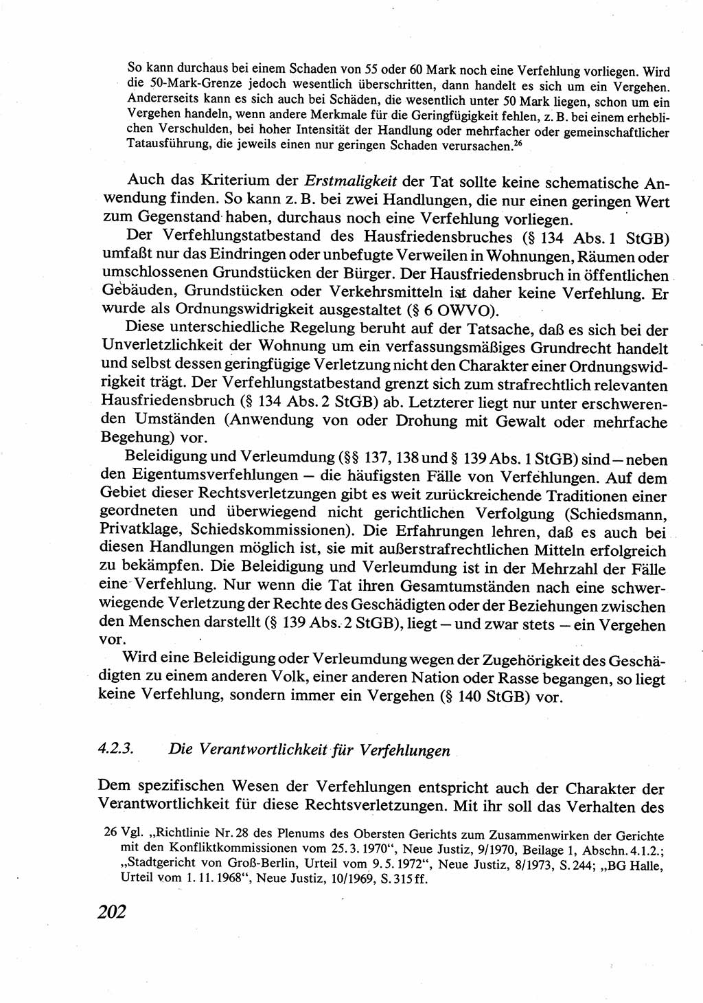 Strafrecht [Deutsche Demokratische Republik (DDR)], Allgemeiner Teil, Lehrbuch 1976, Seite 202 (Strafr. DDR AT Lb. 1976, S. 202)