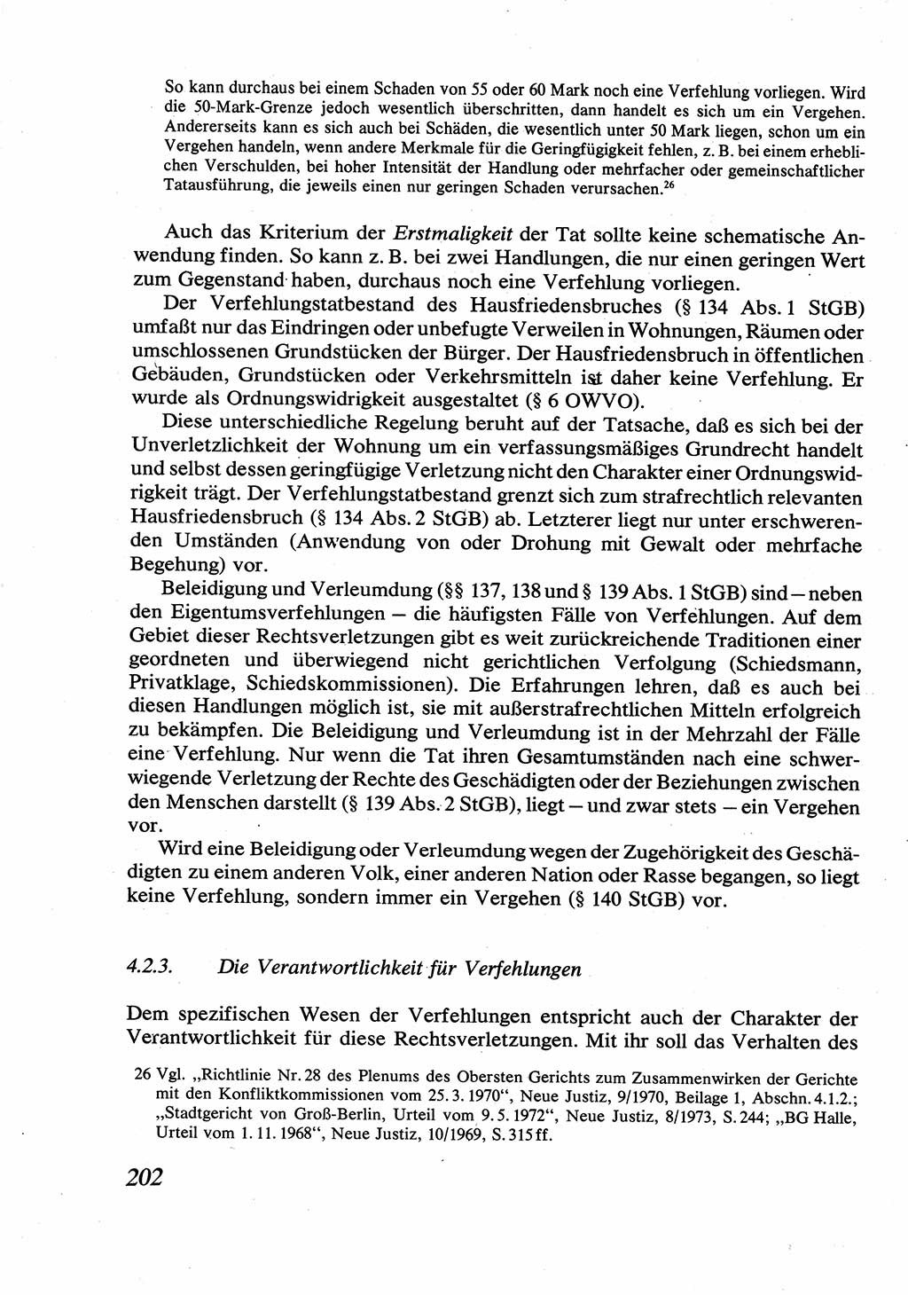 Strafrecht [Deutsche Demokratische Republik (DDR)], Allgemeiner Teil, Lehrbuch 1976, Seite 202 (Strafr. DDR AT Lb. 1976, S. 202)