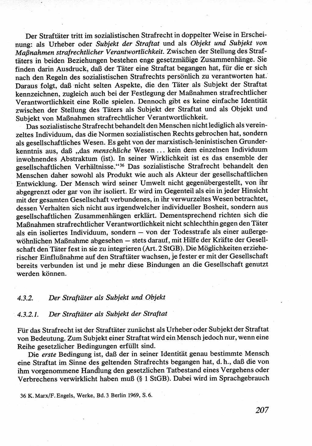 Strafrecht [Deutsche Demokratische Republik (DDR)], Allgemeiner Teil, Lehrbuch 1976, Seite 207 (Strafr. DDR AT Lb. 1976, S. 207)