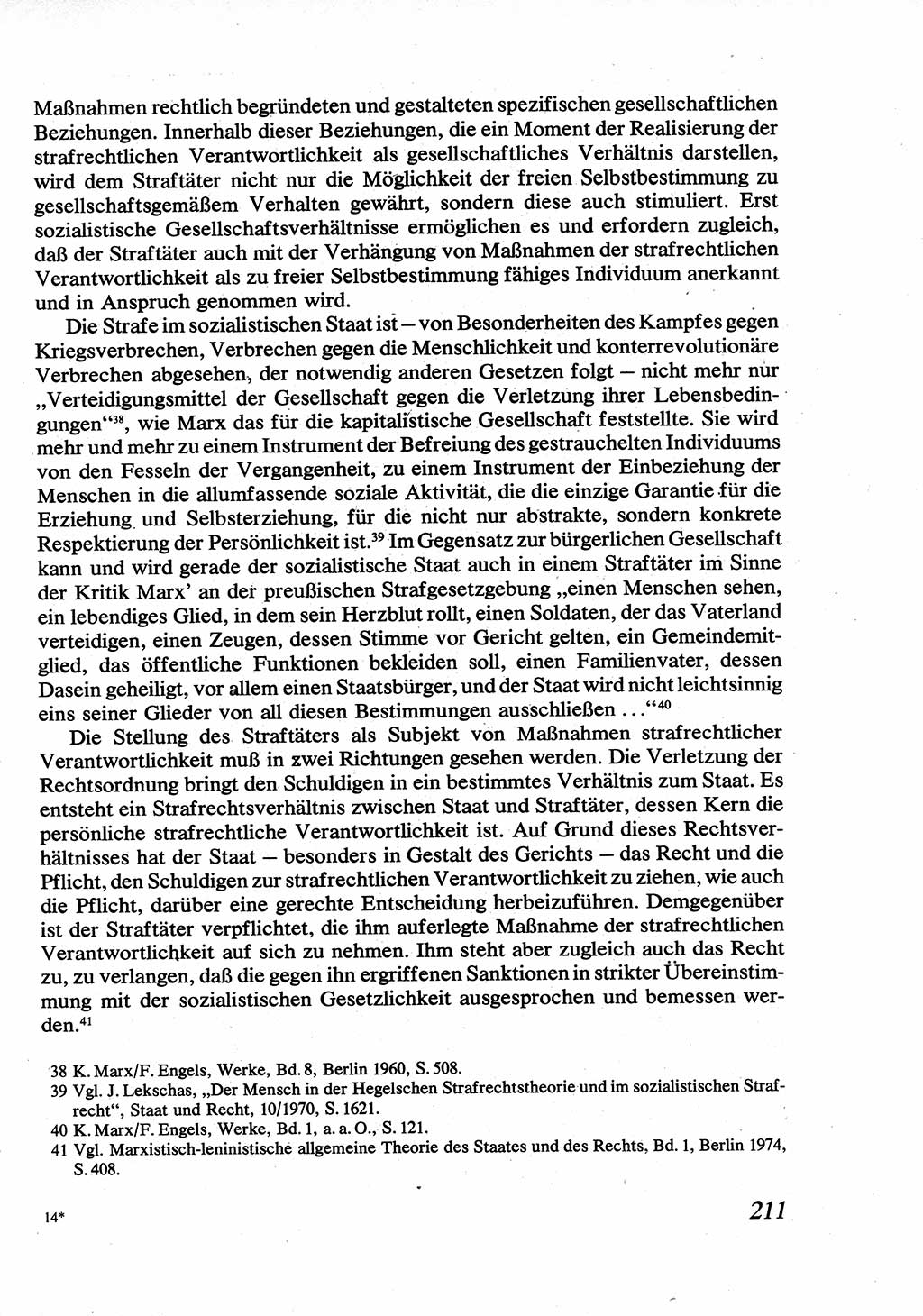 Strafrecht [Deutsche Demokratische Republik (DDR)], Allgemeiner Teil, Lehrbuch 1976, Seite 211 (Strafr. DDR AT Lb. 1976, S. 211)