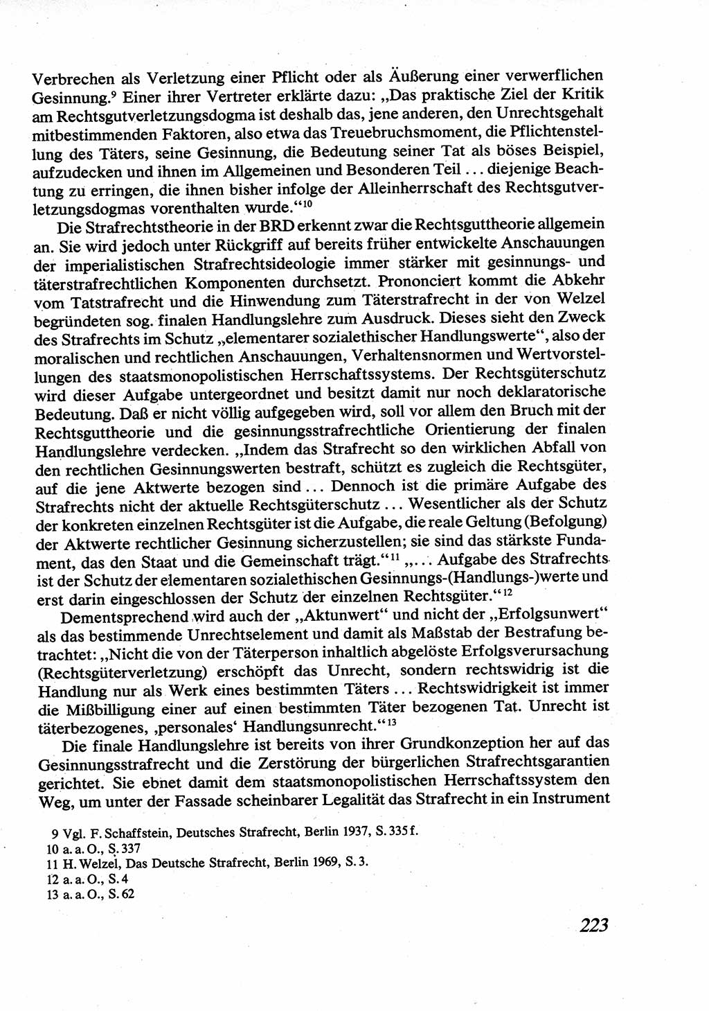 Strafrecht [Deutsche Demokratische Republik (DDR)], Allgemeiner Teil, Lehrbuch 1976, Seite 223 (Strafr. DDR AT Lb. 1976, S. 223)