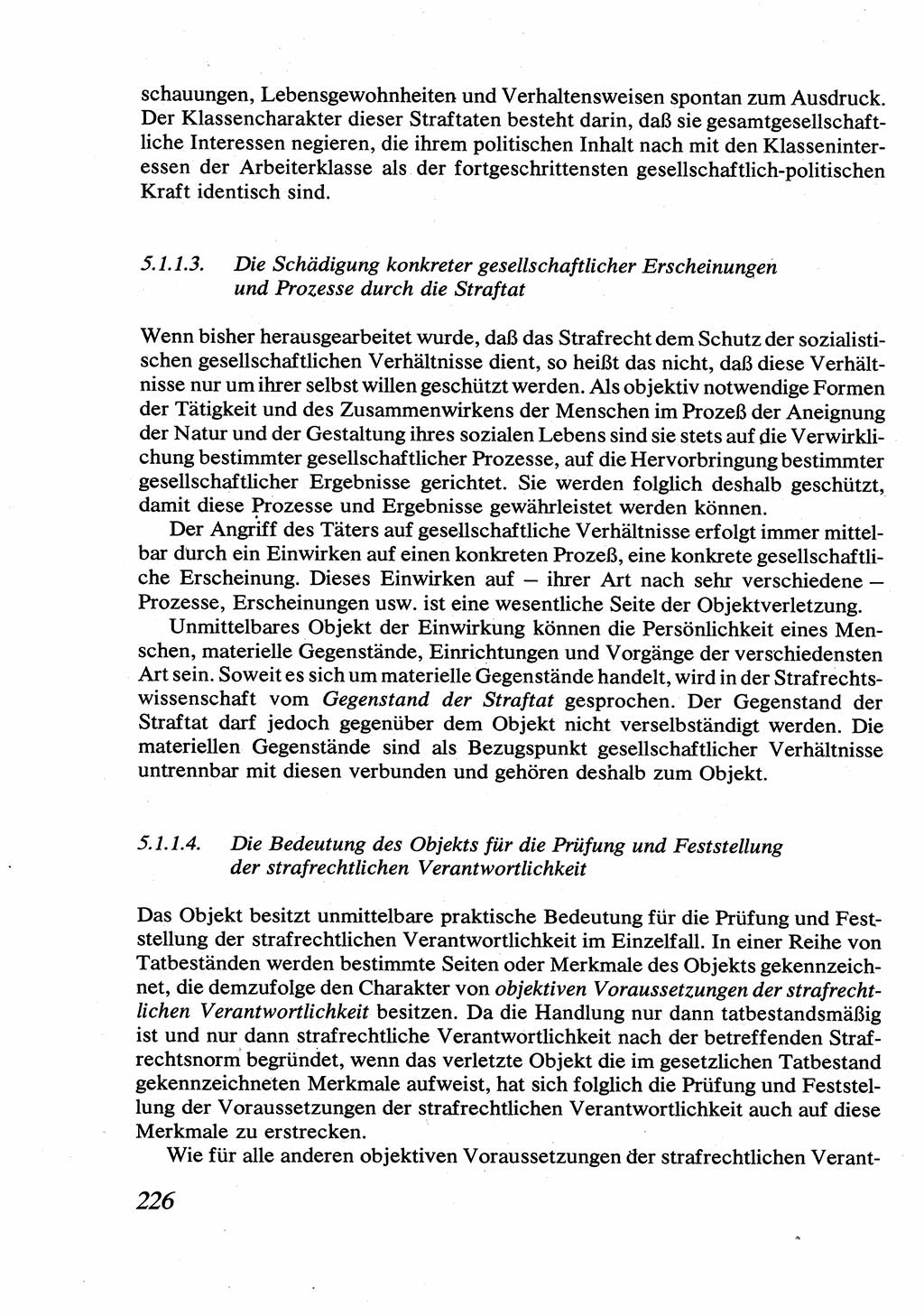 Strafrecht [Deutsche Demokratische Republik (DDR)], Allgemeiner Teil, Lehrbuch 1976, Seite 226 (Strafr. DDR AT Lb. 1976, S. 226)