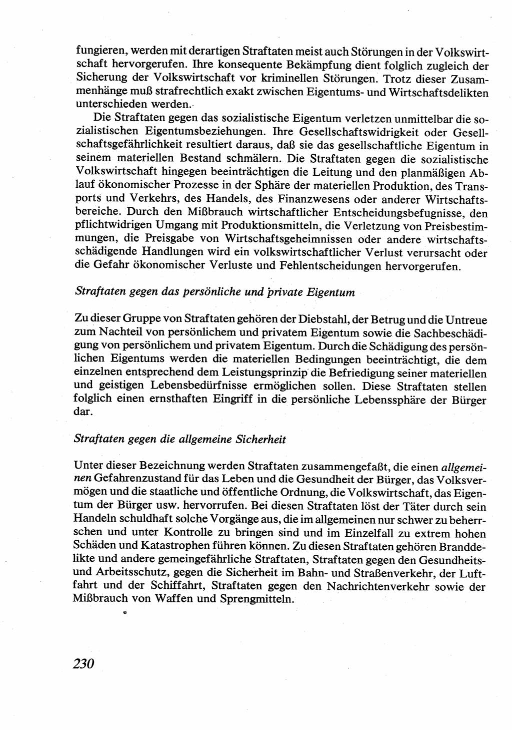 Strafrecht [Deutsche Demokratische Republik (DDR)], Allgemeiner Teil, Lehrbuch 1976, Seite 230 (Strafr. DDR AT Lb. 1976, S. 230)