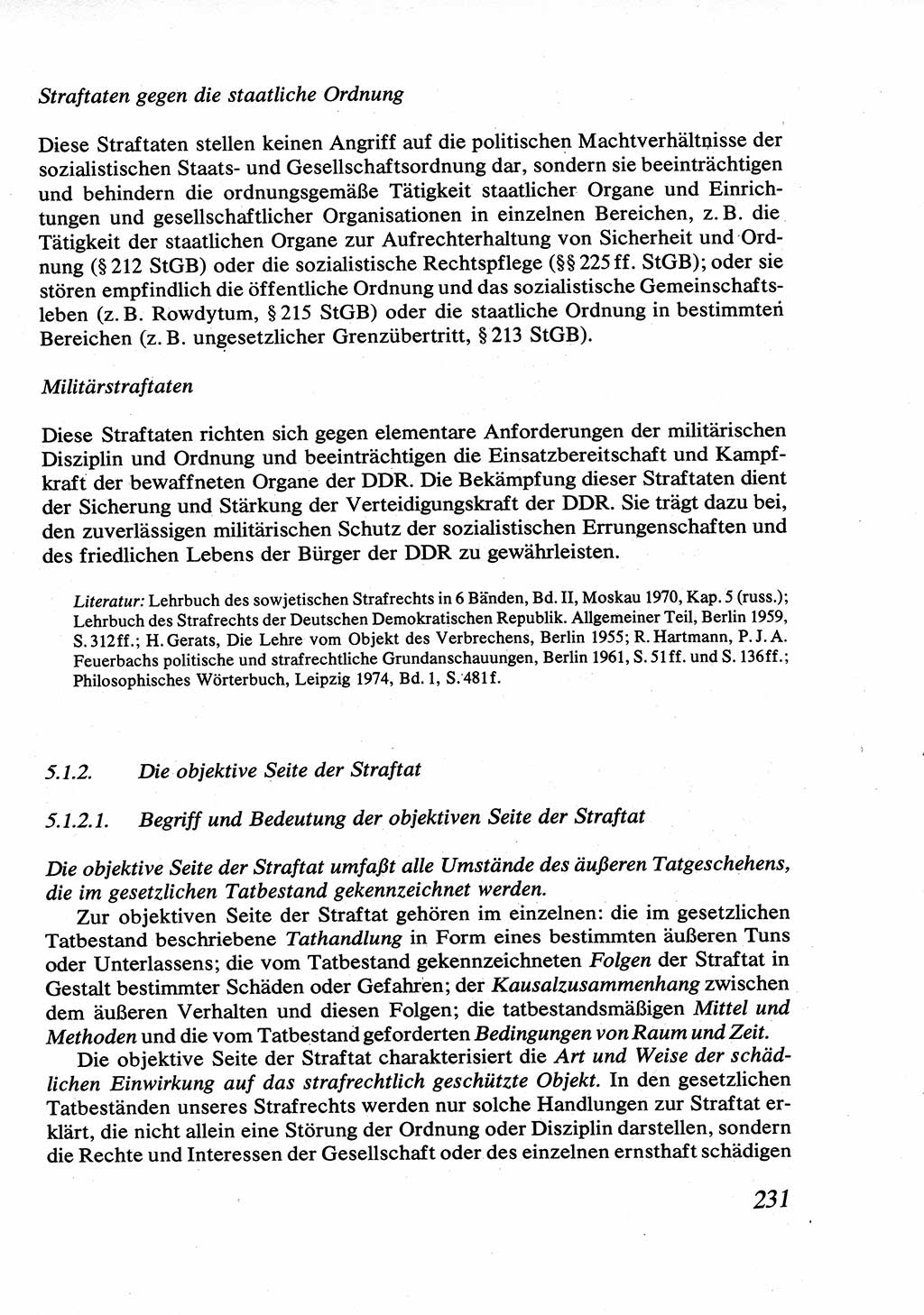 Strafrecht [Deutsche Demokratische Republik (DDR)], Allgemeiner Teil, Lehrbuch 1976, Seite 231 (Strafr. DDR AT Lb. 1976, S. 231)