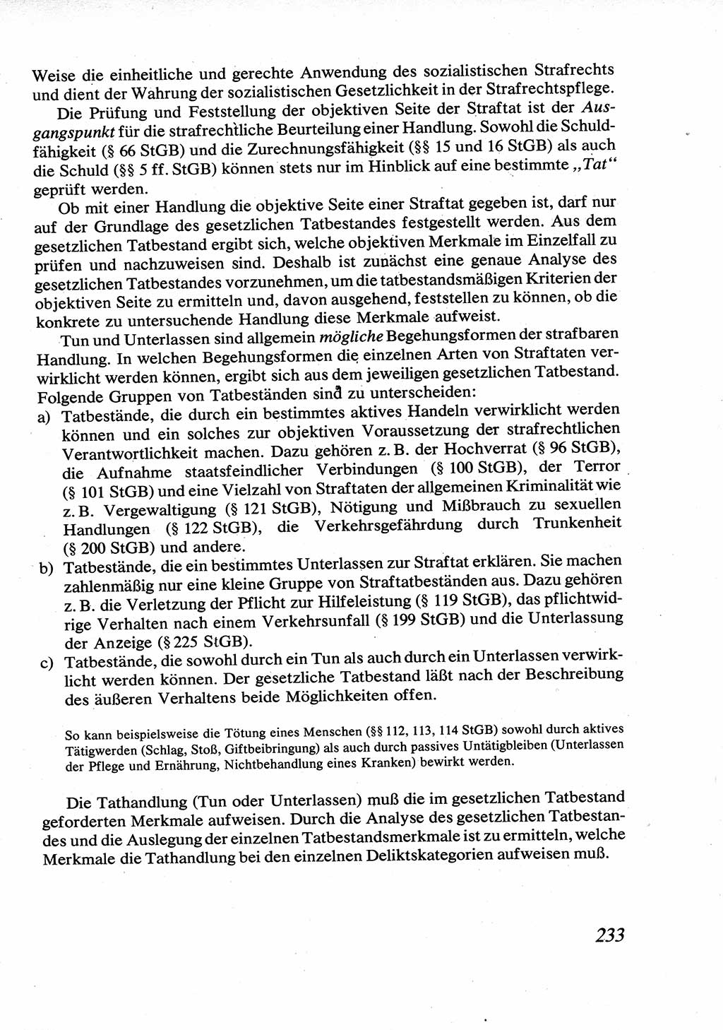 Strafrecht [Deutsche Demokratische Republik (DDR)], Allgemeiner Teil, Lehrbuch 1976, Seite 233 (Strafr. DDR AT Lb. 1976, S. 233)
