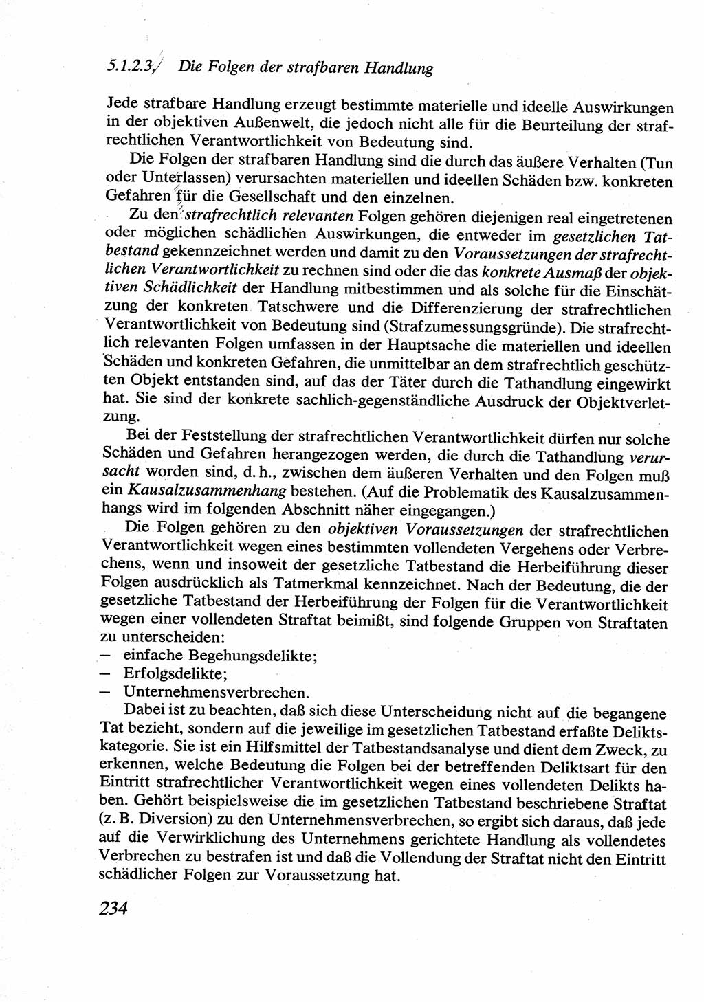 Strafrecht [Deutsche Demokratische Republik (DDR)], Allgemeiner Teil, Lehrbuch 1976, Seite 234 (Strafr. DDR AT Lb. 1976, S. 234)