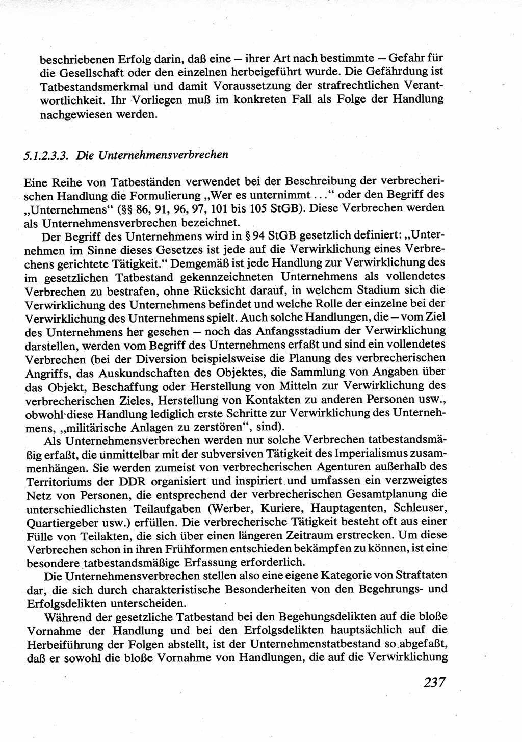 Strafrecht [Deutsche Demokratische Republik (DDR)], Allgemeiner Teil, Lehrbuch 1976, Seite 237 (Strafr. DDR AT Lb. 1976, S. 237)