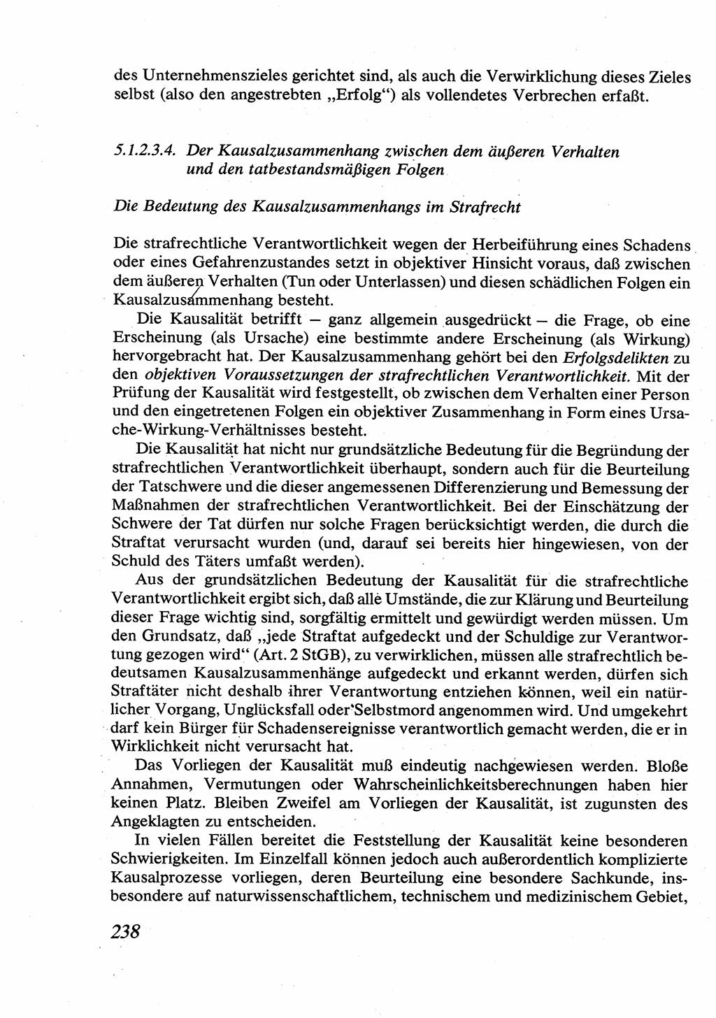 Strafrecht [Deutsche Demokratische Republik (DDR)], Allgemeiner Teil, Lehrbuch 1976, Seite 238 (Strafr. DDR AT Lb. 1976, S. 238)