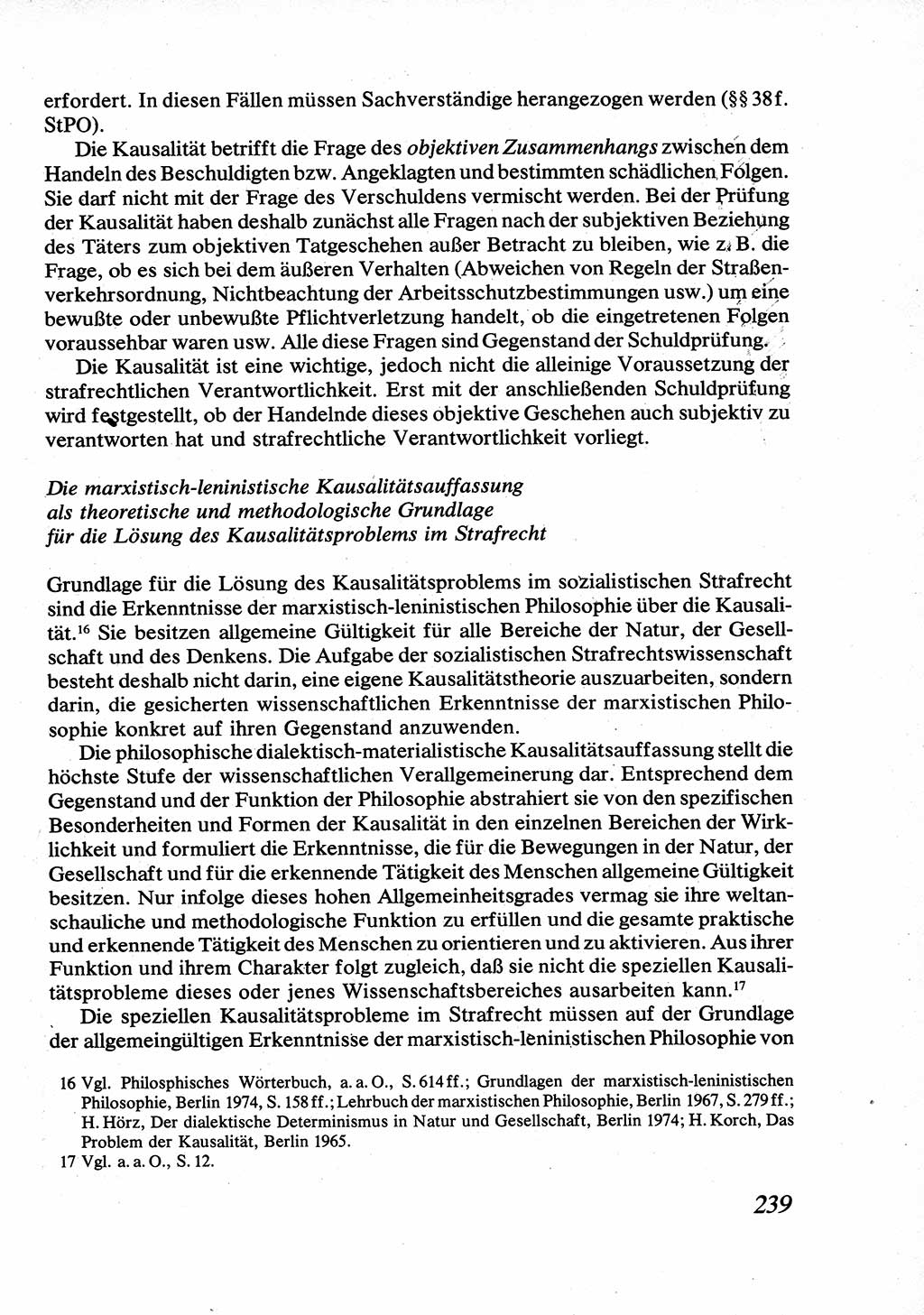 Strafrecht [Deutsche Demokratische Republik (DDR)], Allgemeiner Teil, Lehrbuch 1976, Seite 239 (Strafr. DDR AT Lb. 1976, S. 239)