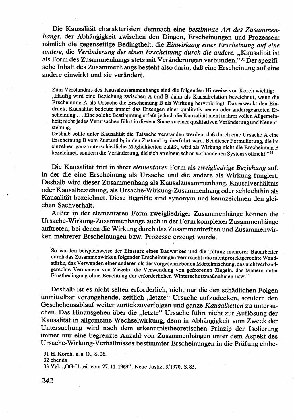 Strafrecht [Deutsche Demokratische Republik (DDR)], Allgemeiner Teil, Lehrbuch 1976, Seite 242 (Strafr. DDR AT Lb. 1976, S. 242)