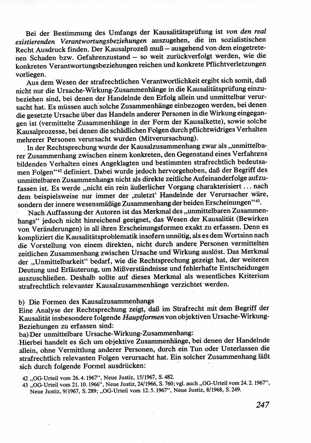 Strafrecht [Deutsche Demokratische Republik (DDR)], Allgemeiner Teil, Lehrbuch 1976, Seite 247 (Strafr. DDR AT Lb. 1976, S. 247)