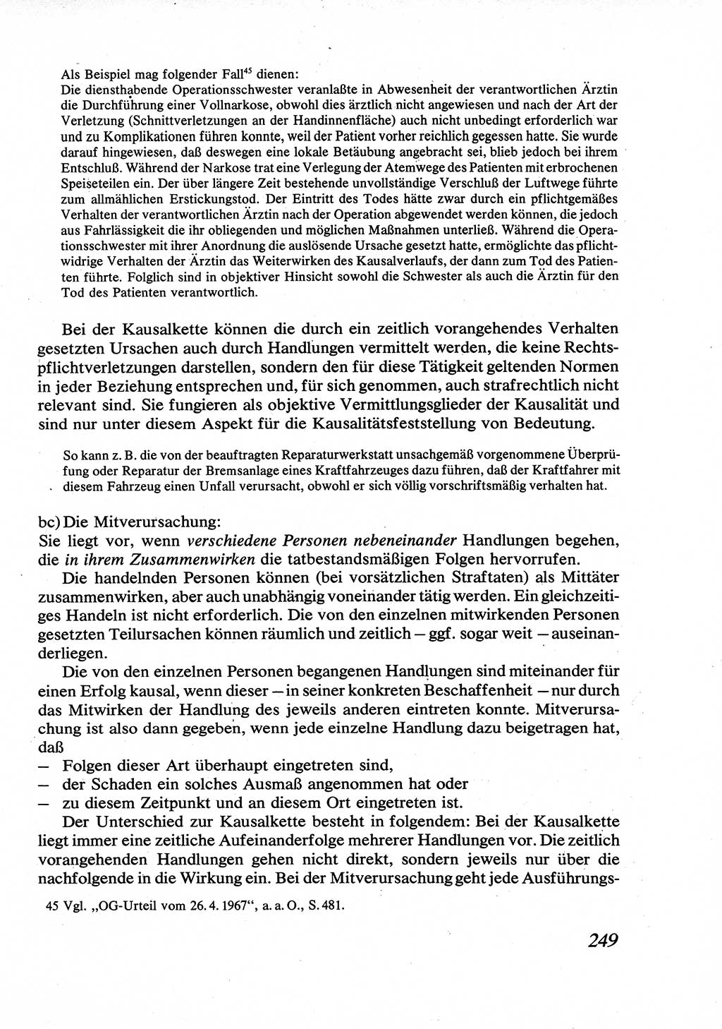 Strafrecht [Deutsche Demokratische Republik (DDR)], Allgemeiner Teil, Lehrbuch 1976, Seite 249 (Strafr. DDR AT Lb. 1976, S. 249)
