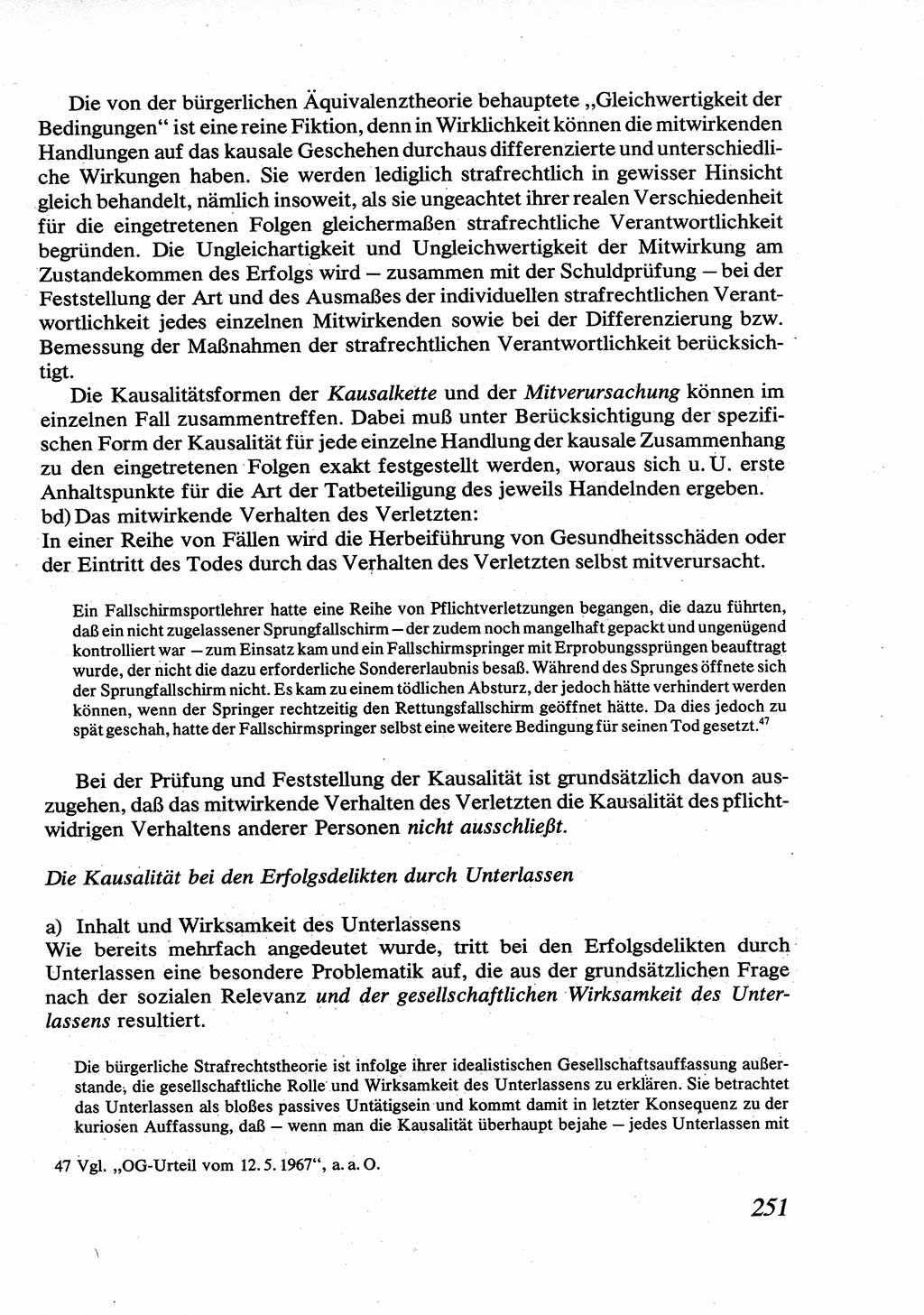 Strafrecht [Deutsche Demokratische Republik (DDR)], Allgemeiner Teil, Lehrbuch 1976, Seite 251 (Strafr. DDR AT Lb. 1976, S. 251)