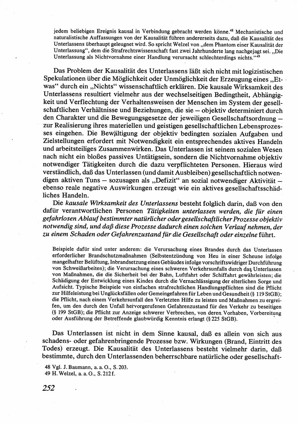 Strafrecht [Deutsche Demokratische Republik (DDR)], Allgemeiner Teil, Lehrbuch 1976, Seite 252 (Strafr. DDR AT Lb. 1976, S. 252)