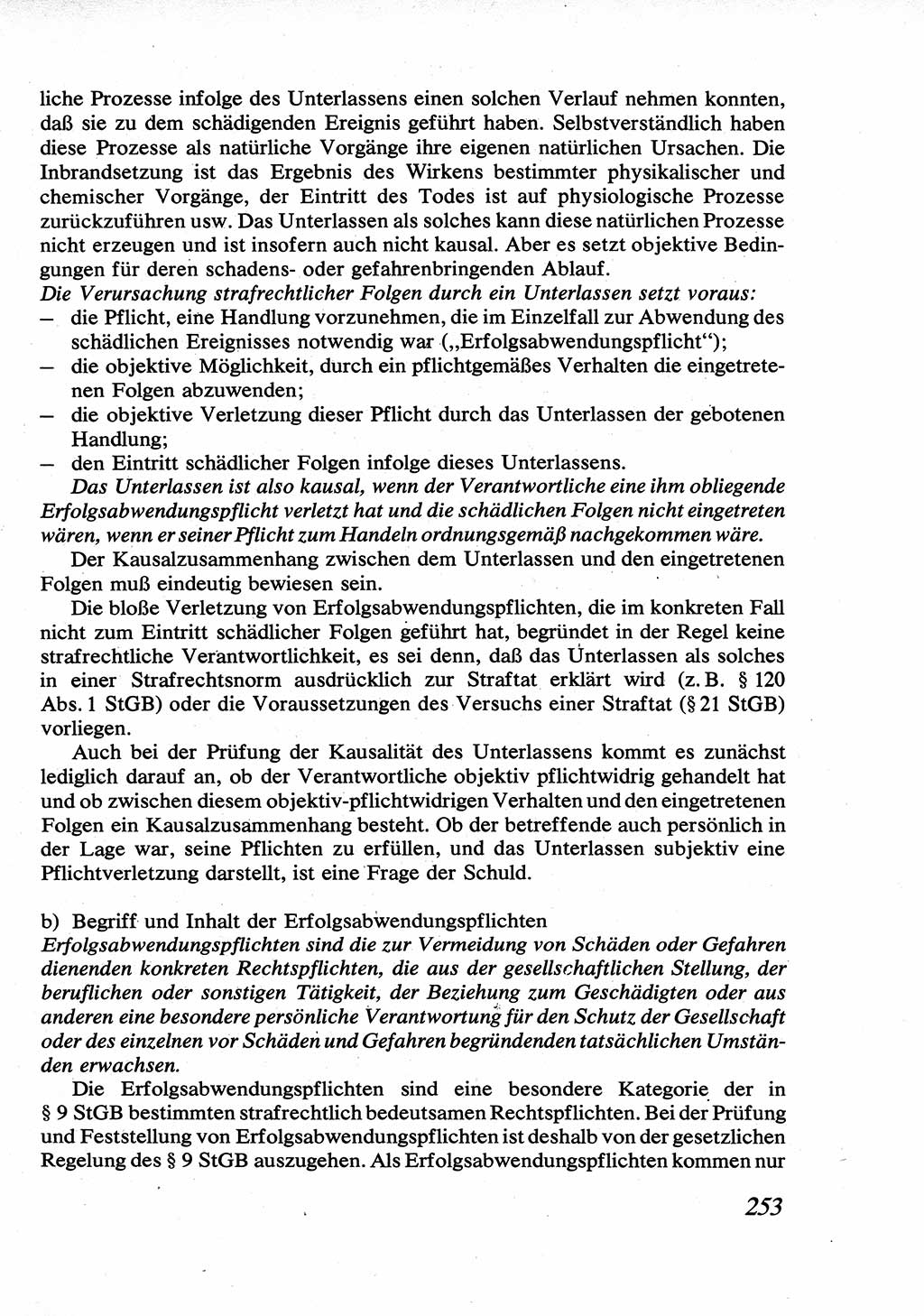 Strafrecht [Deutsche Demokratische Republik (DDR)], Allgemeiner Teil, Lehrbuch 1976, Seite 253 (Strafr. DDR AT Lb. 1976, S. 253)