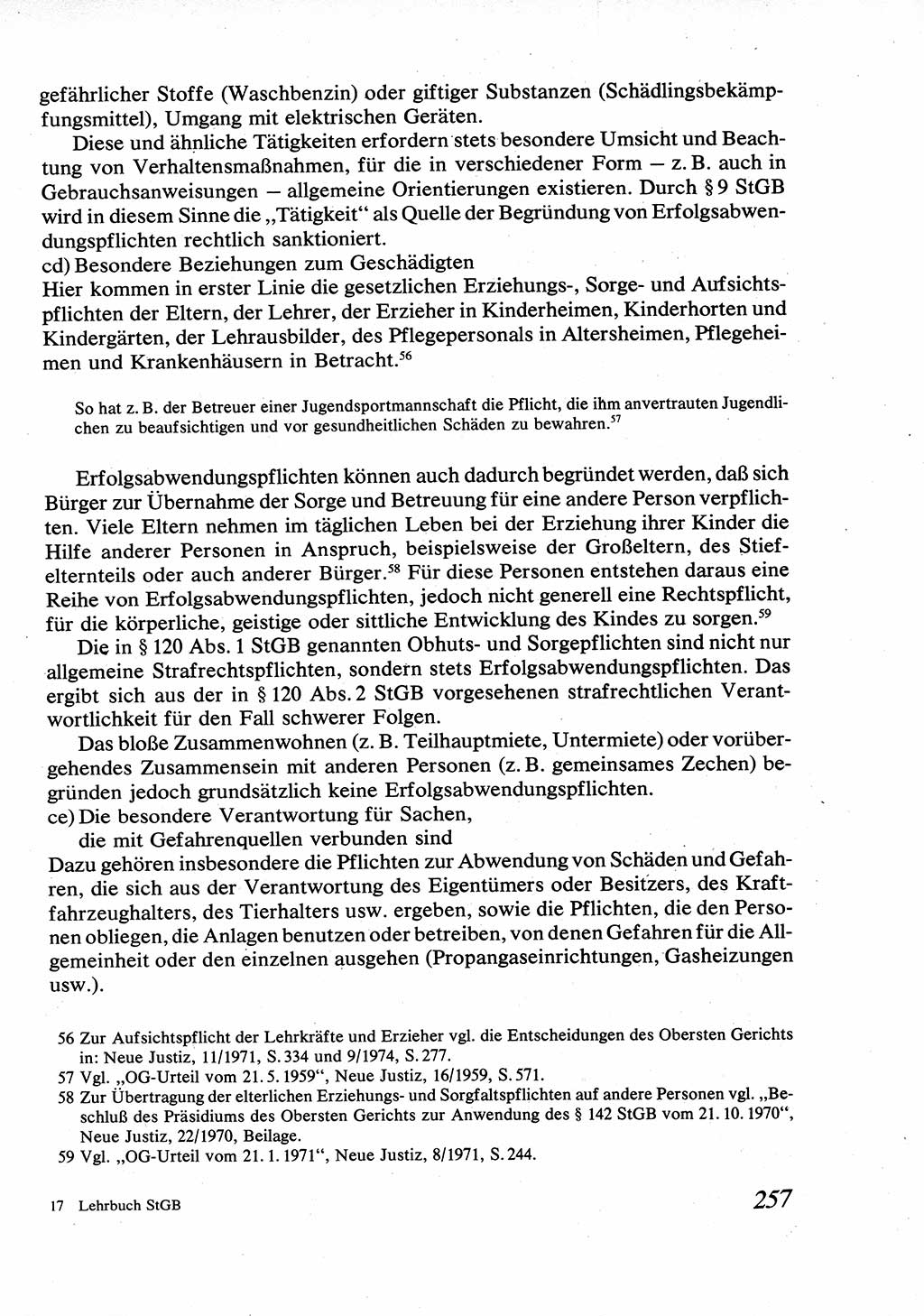 Strafrecht [Deutsche Demokratische Republik (DDR)], Allgemeiner Teil, Lehrbuch 1976, Seite 257 (Strafr. DDR AT Lb. 1976, S. 257)